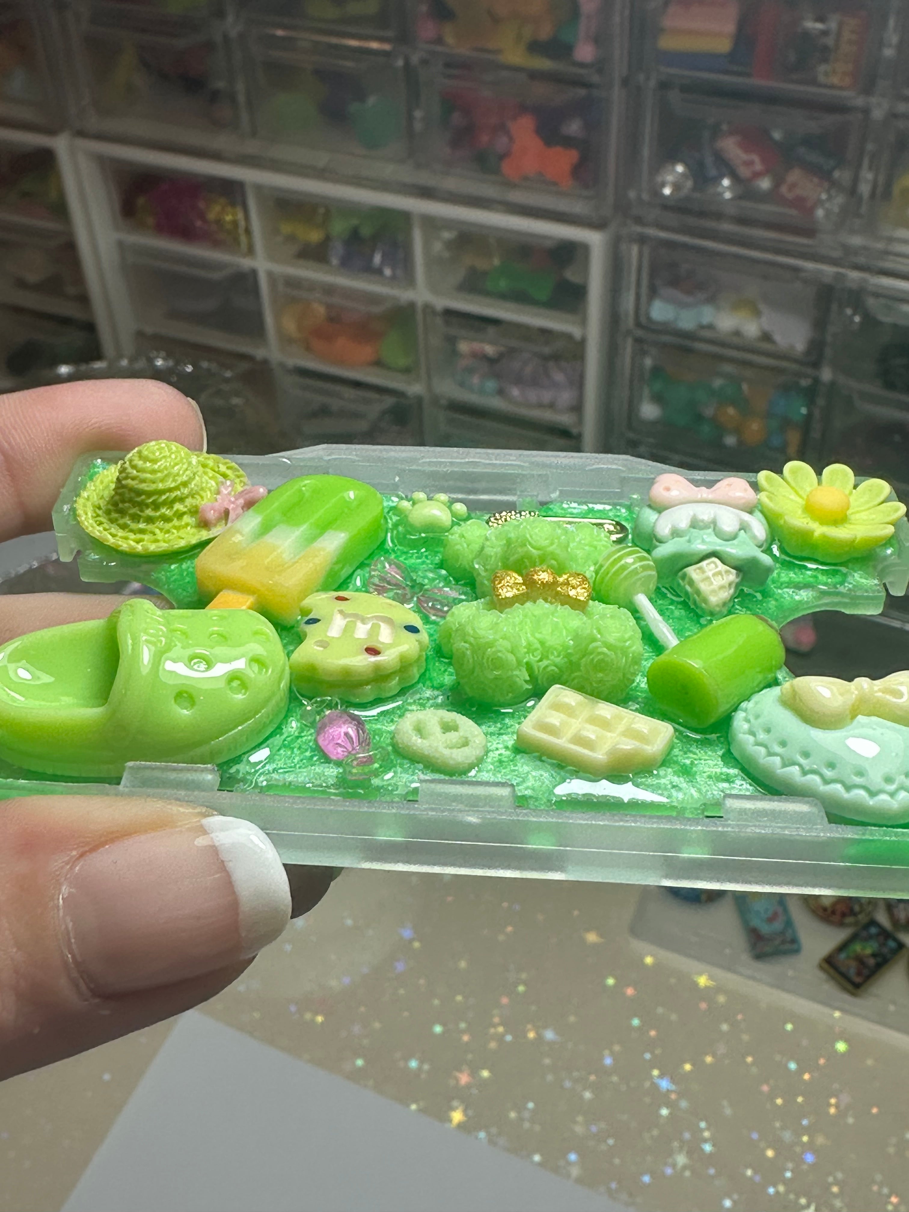 Handmade Resin Charm Lanyard Card Holder