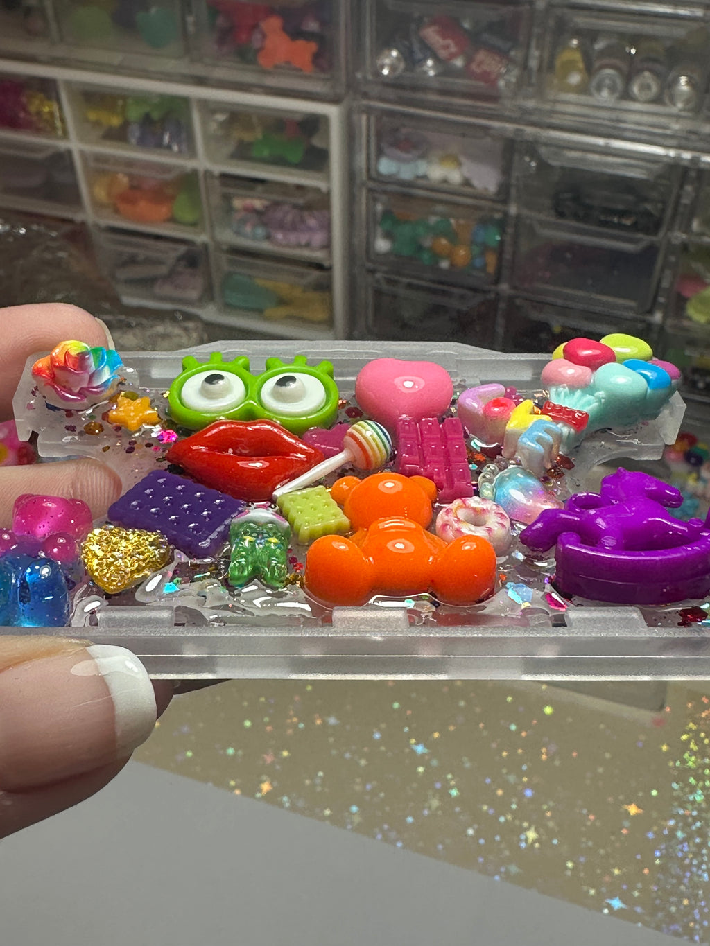 Handmade Resin Charm Lanyard Card Holder