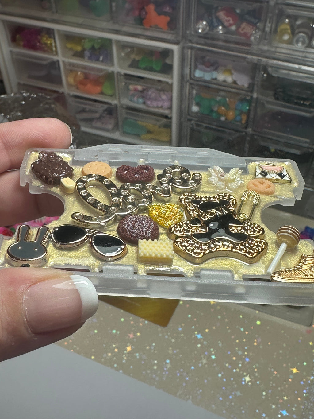 Handmade Resin Charm Lanyard Card Holder