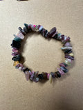 Watermelon Tourmaline Chip Bracelet