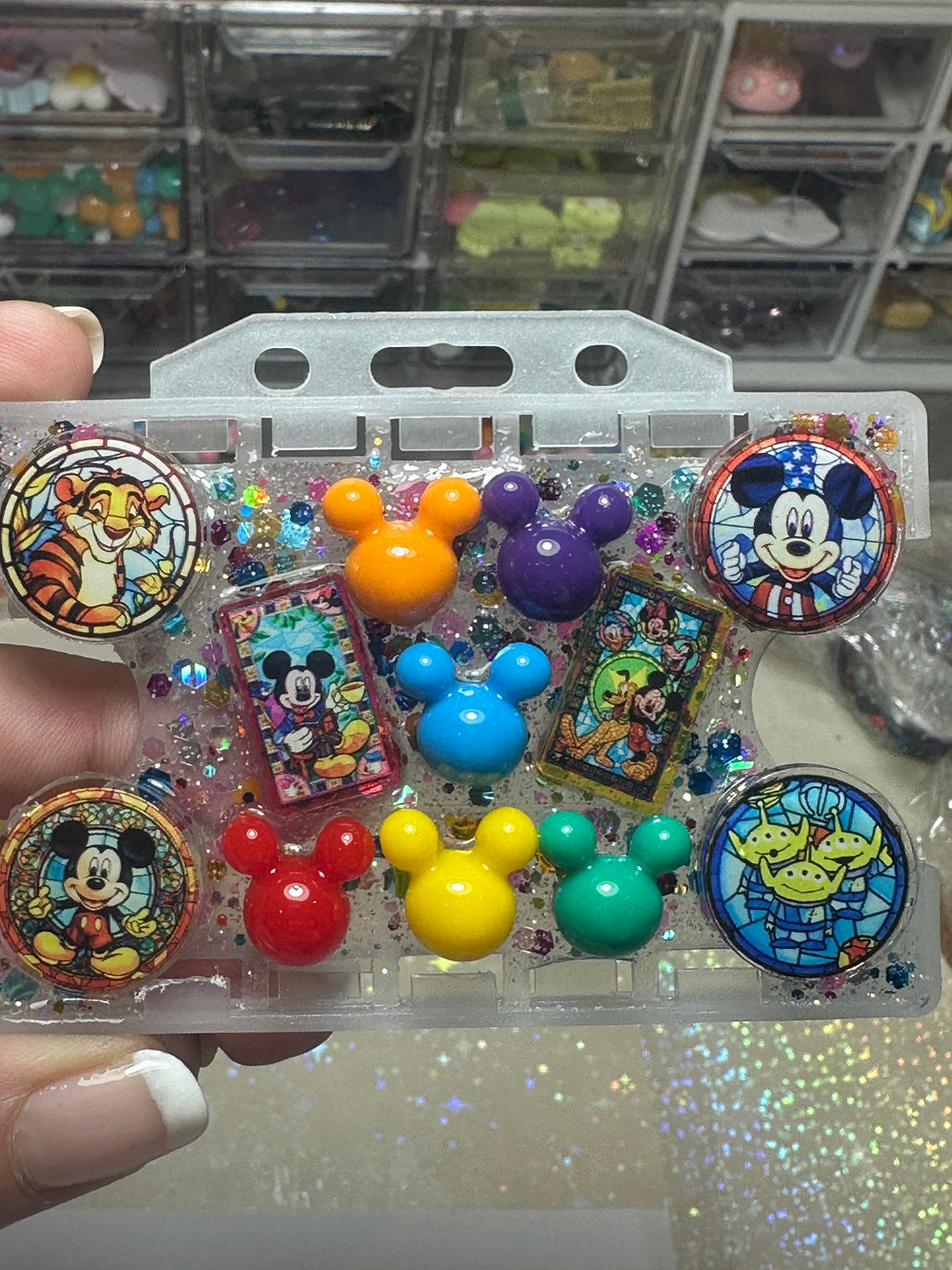 Handmade Resin Charm Lanyard Card Holder