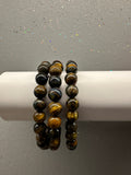 Blue Tigers Eye Beaded Bracelet