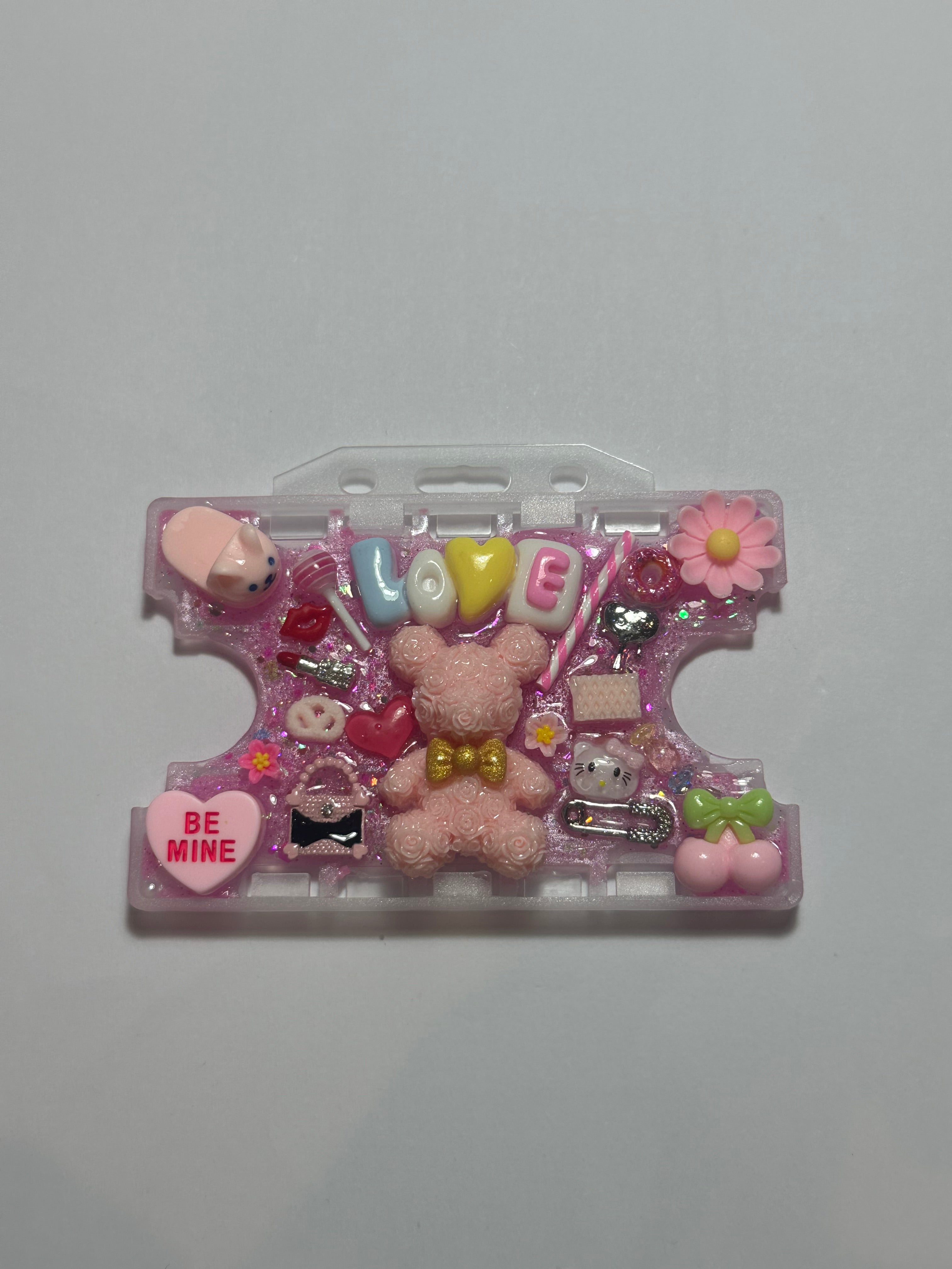 Handmade Resin Charm Lanyard Card Holder