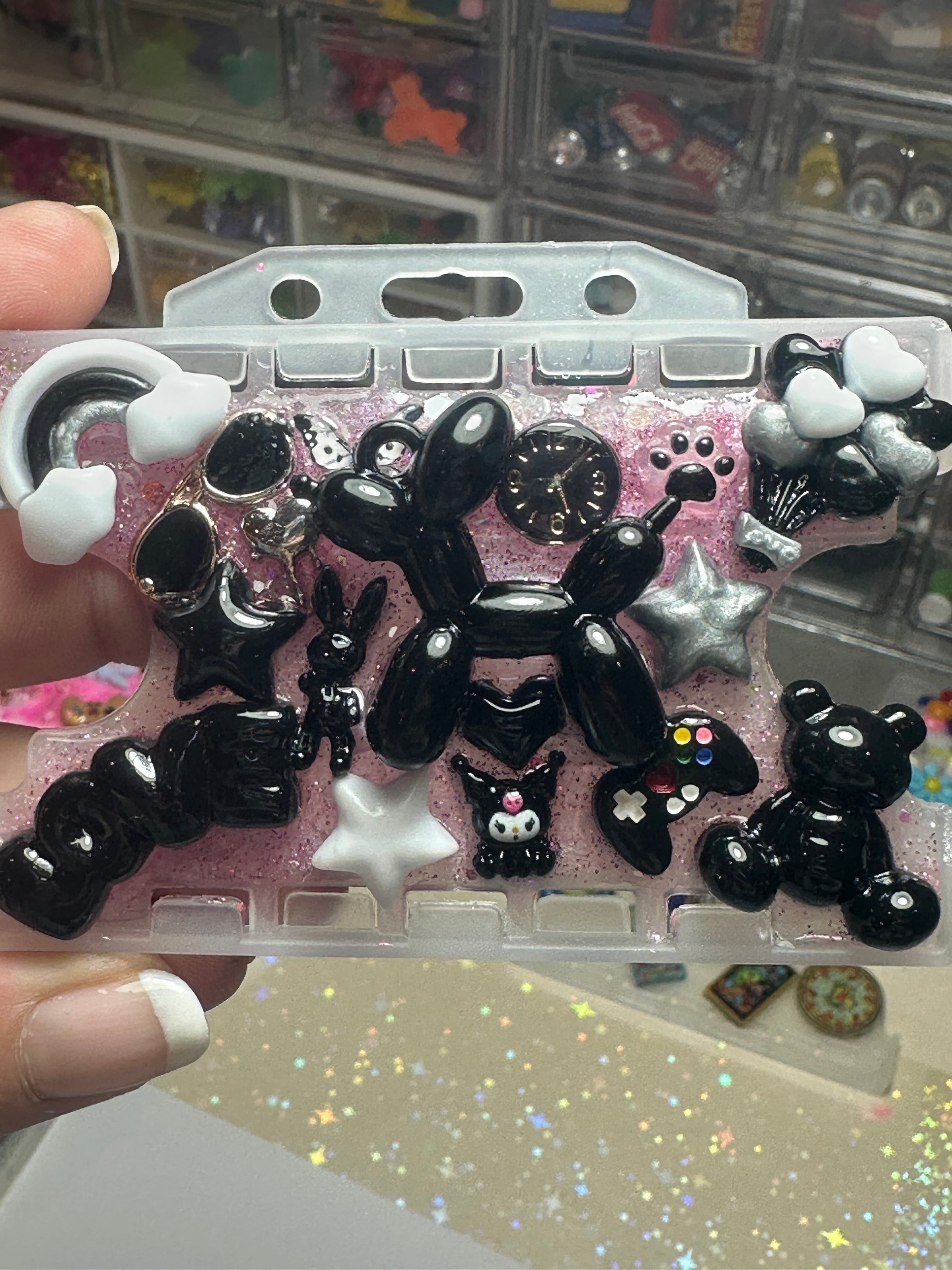 Handmade Resin Charm Lanyard Card Holder