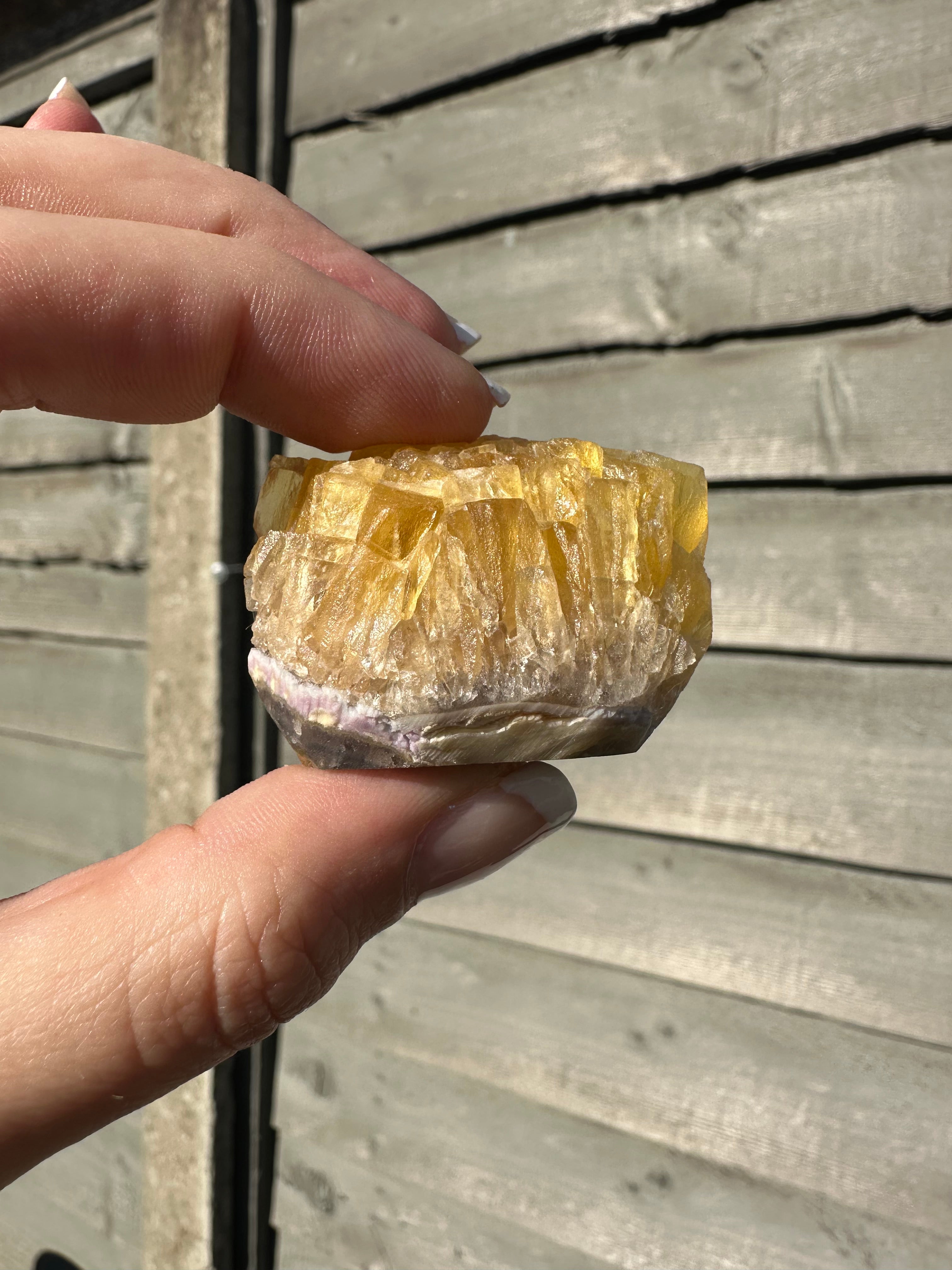 Raw Yellow Fluorite 1  (RARE)