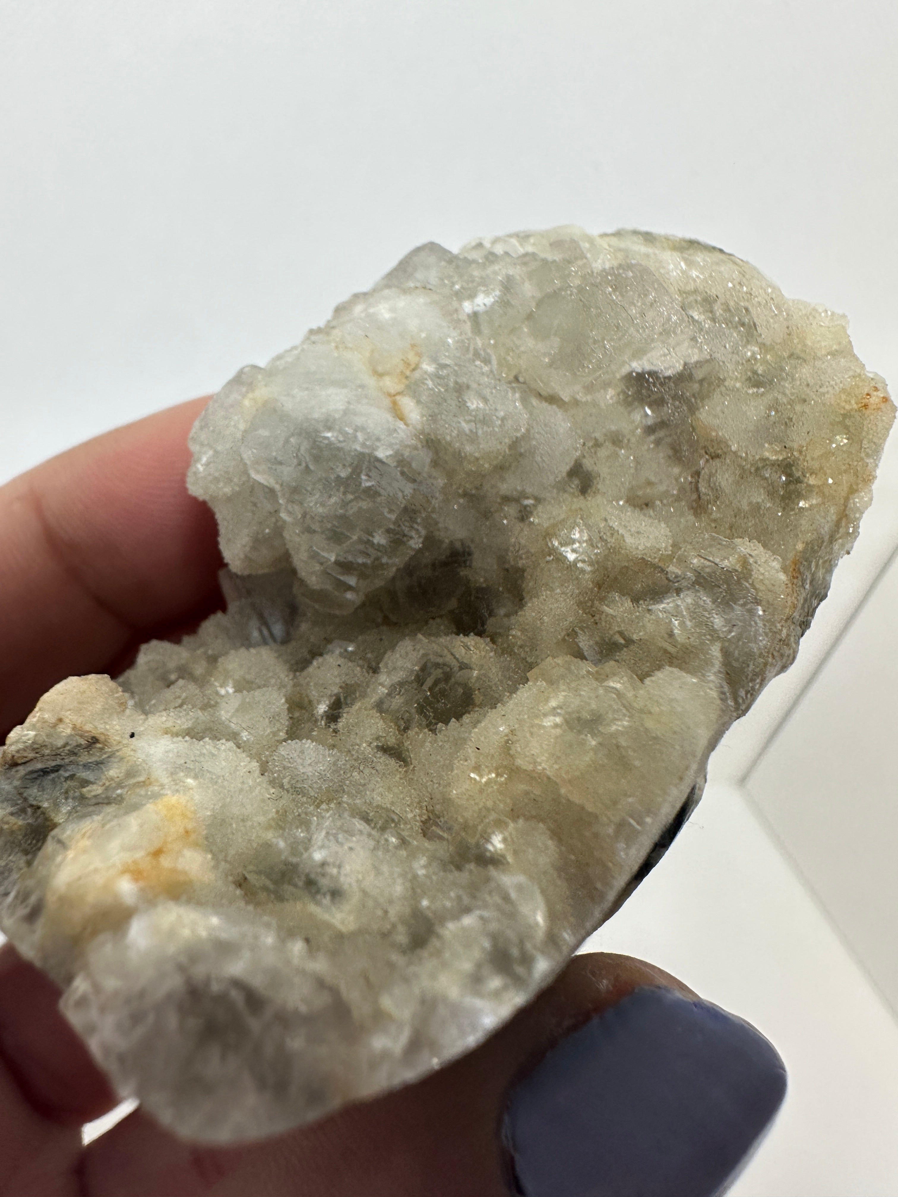 Sugar Fluorite Specimen Pet Rock Face