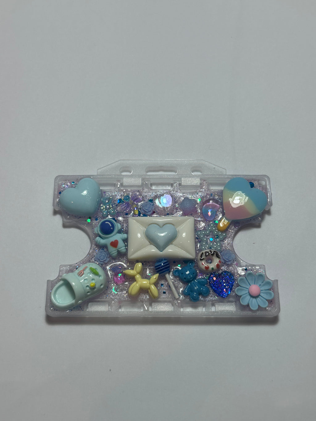 Handmade Resin Charm Lanyard Card Holder