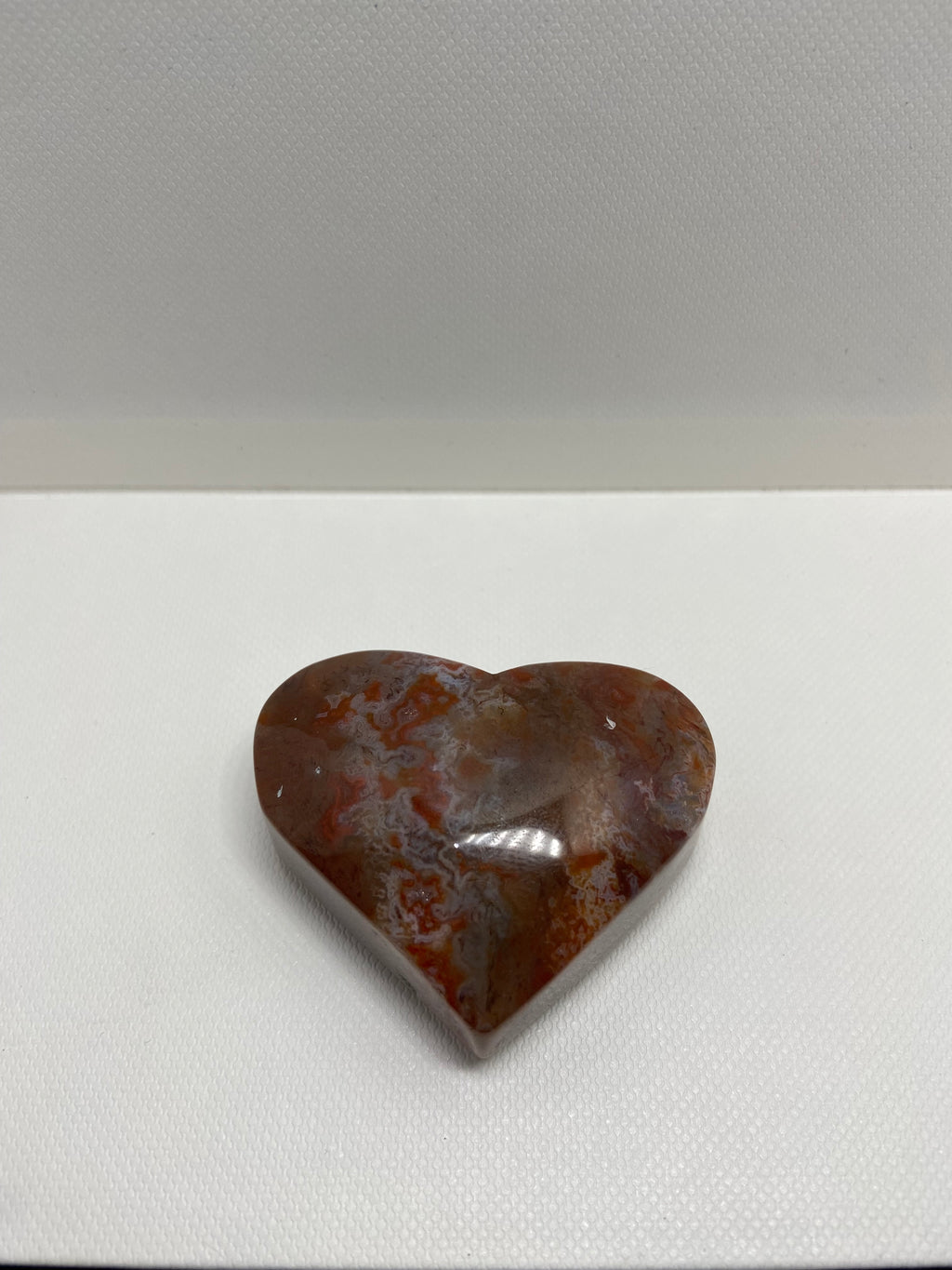 Red Moss Agate Heart 2
