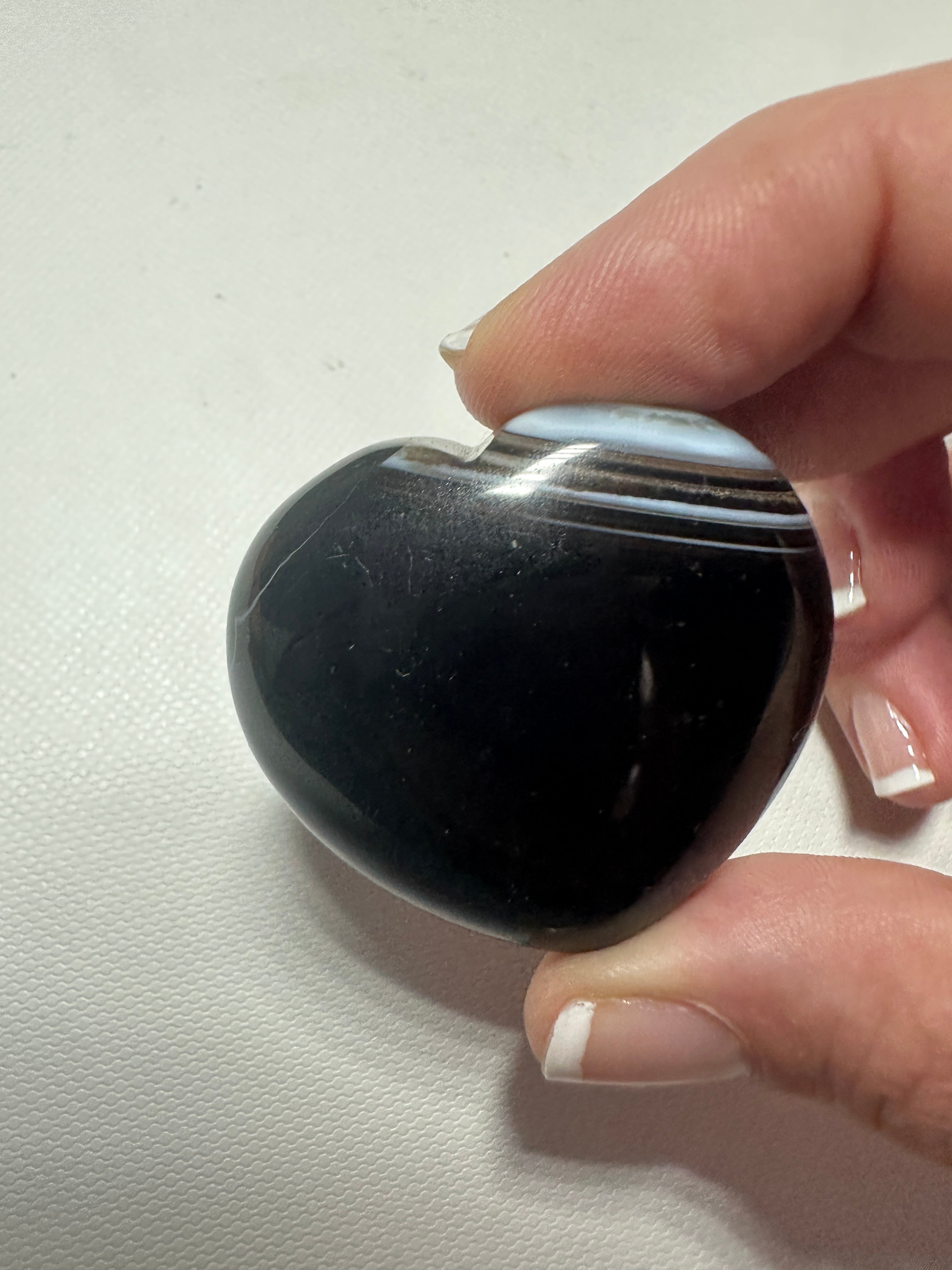 Black Agate Heart 6