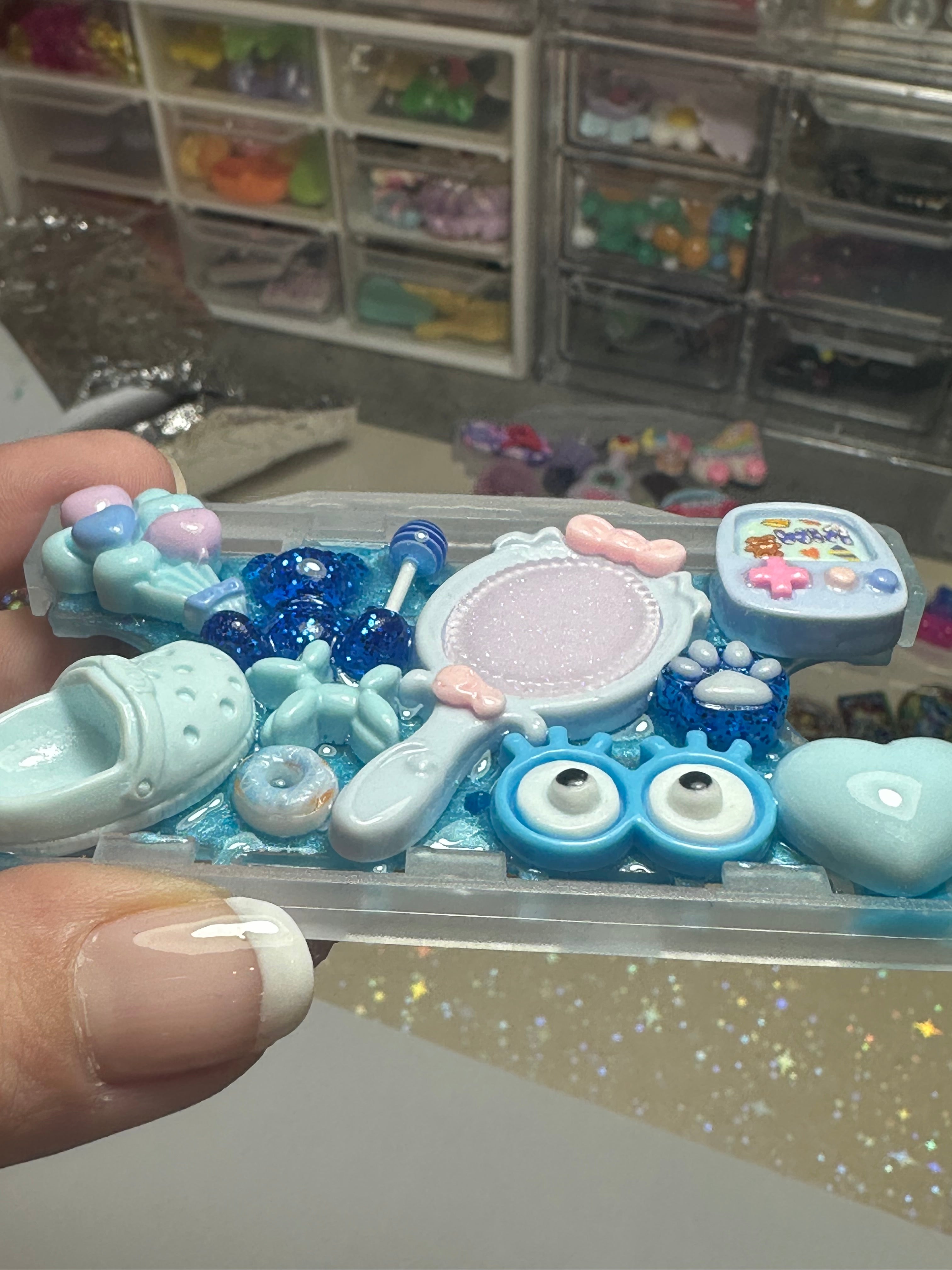 Handmade Resin Charm Lanyard Card Holder