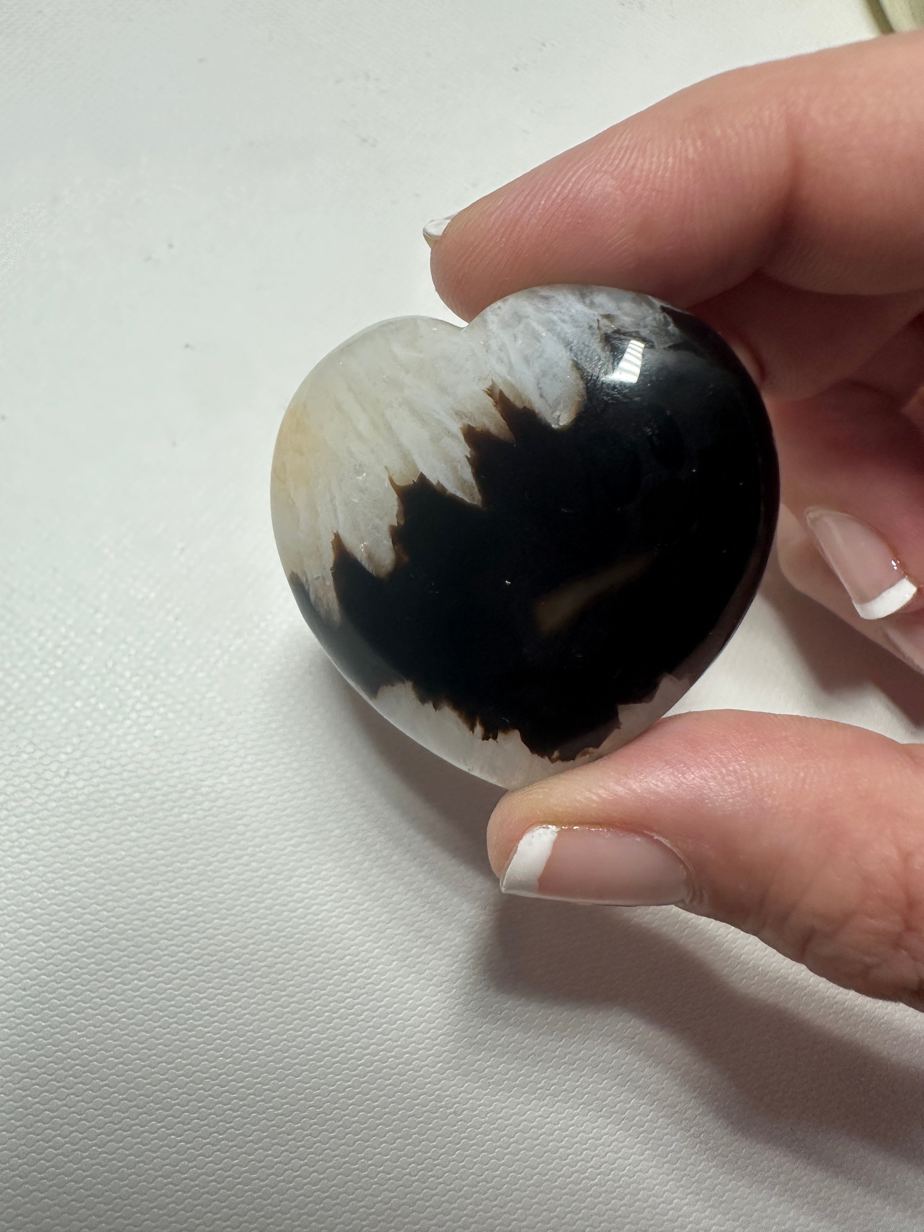 Black Agate Heart 5
