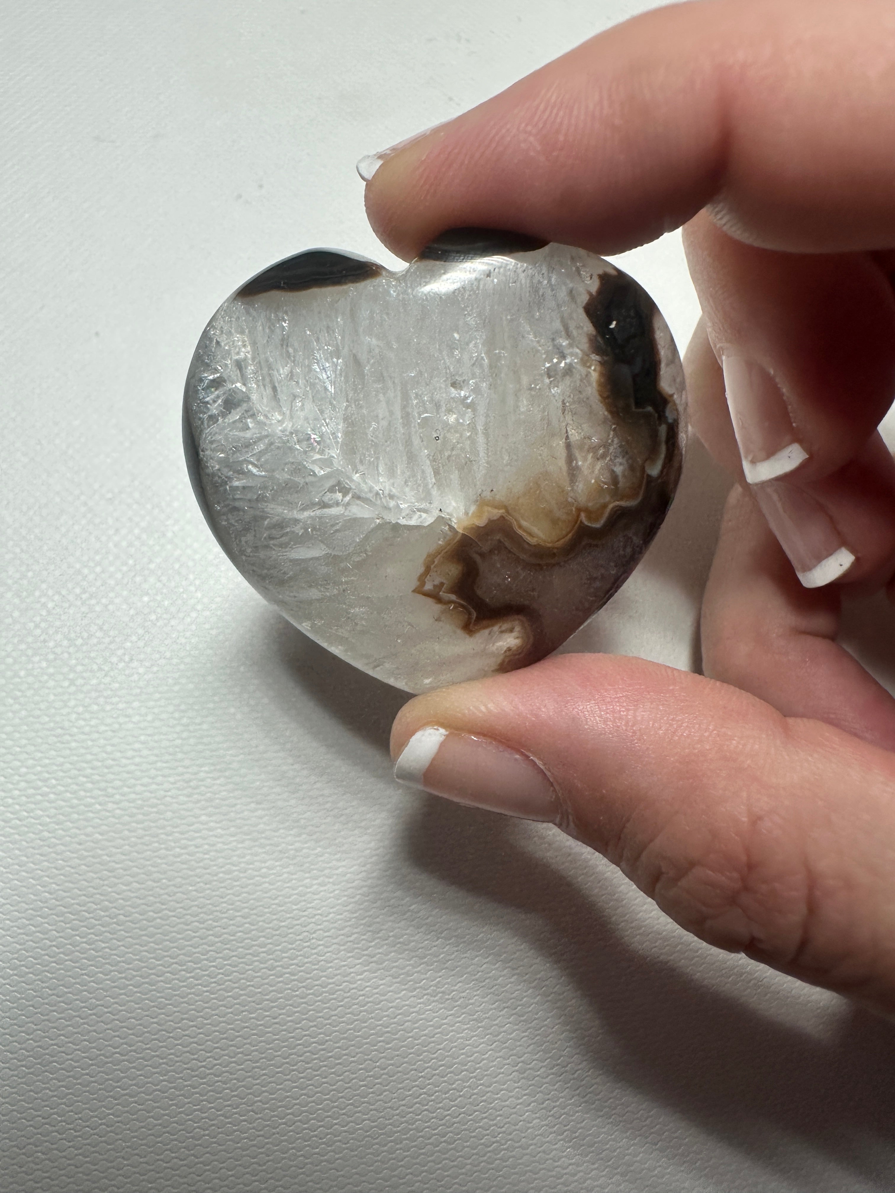 Black Agate Heart 3