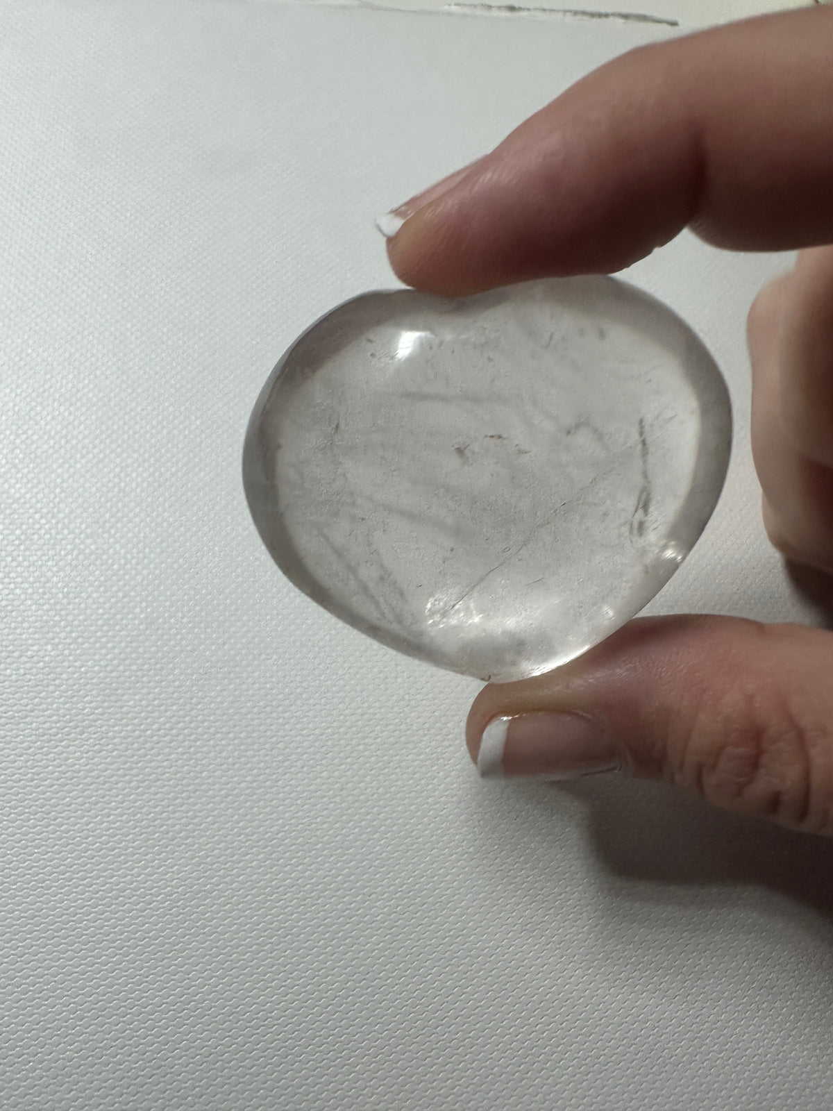 Clear Quartz Heart