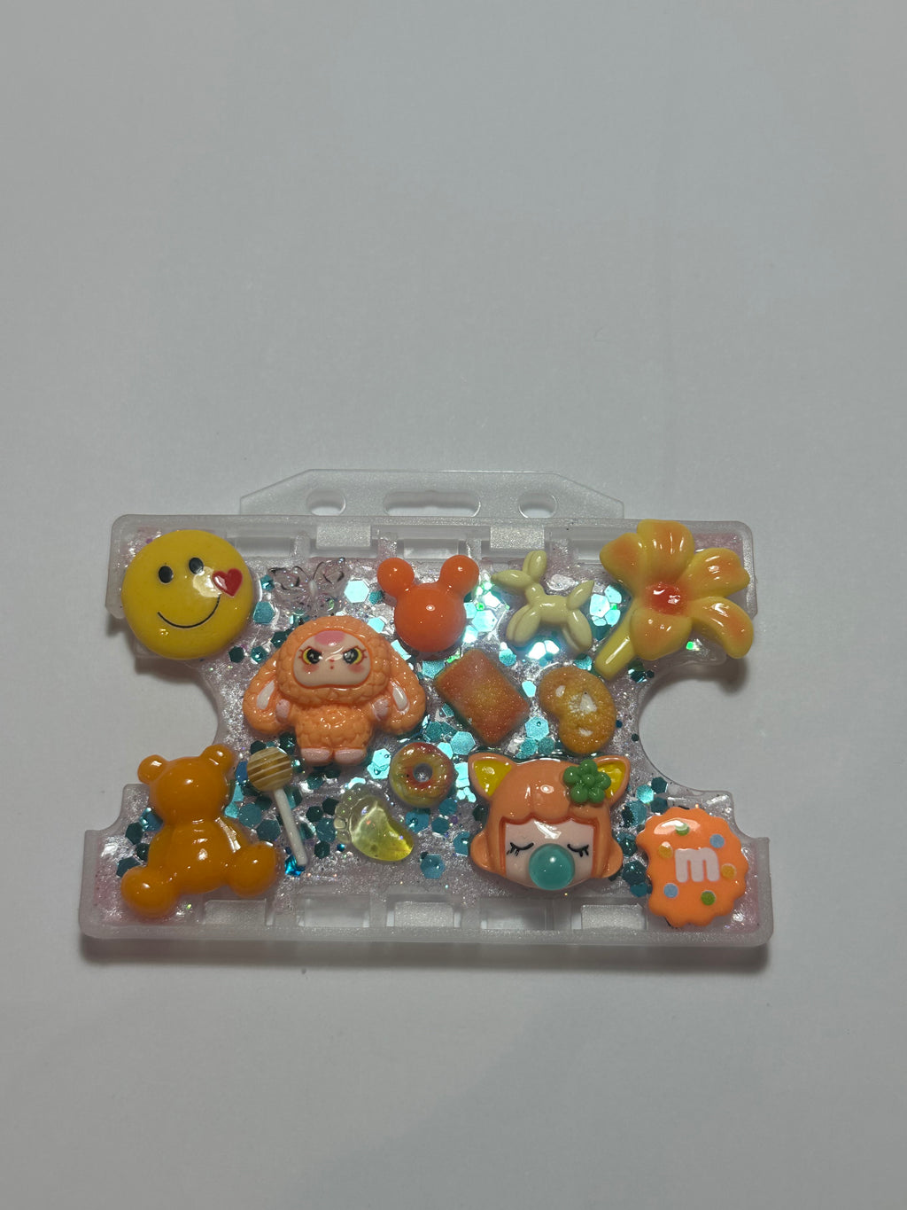 Handmade Resin Charm Lanyard Card Holder