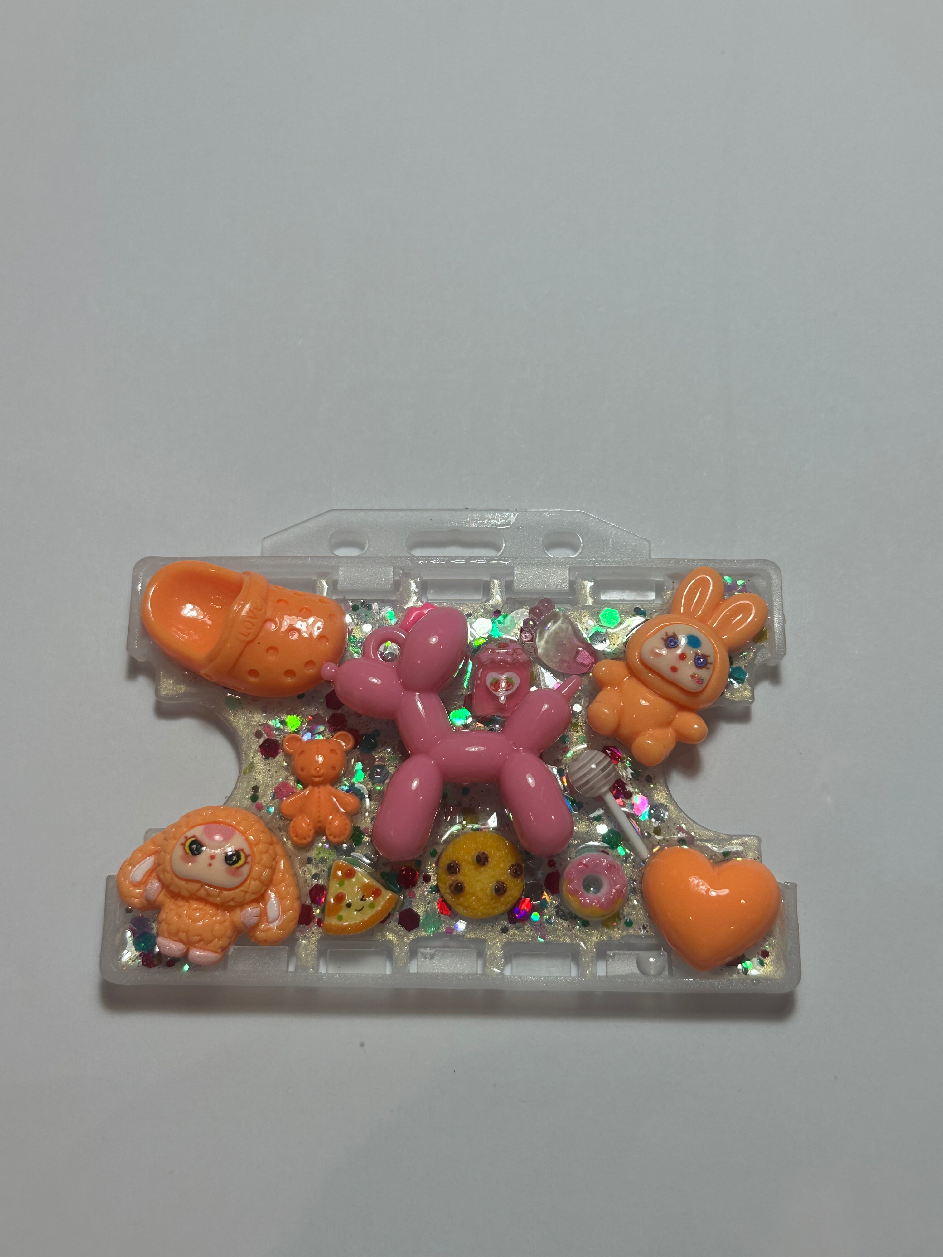 Handmade Resin Charm Lanyard Card Holder