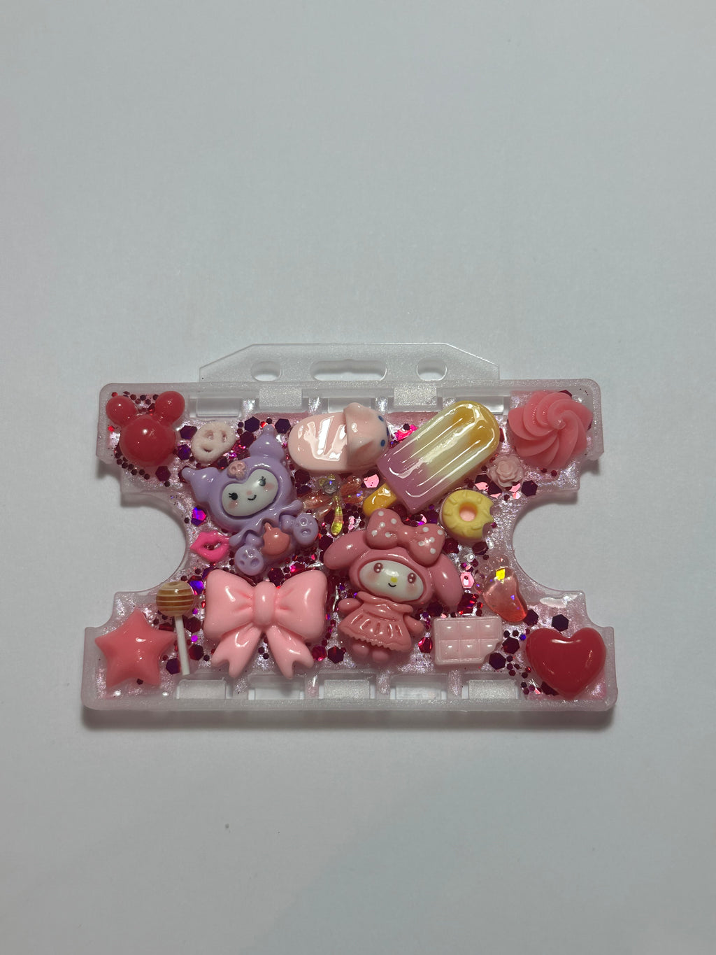 Handmade Resin Charm Lanyard Card Holder