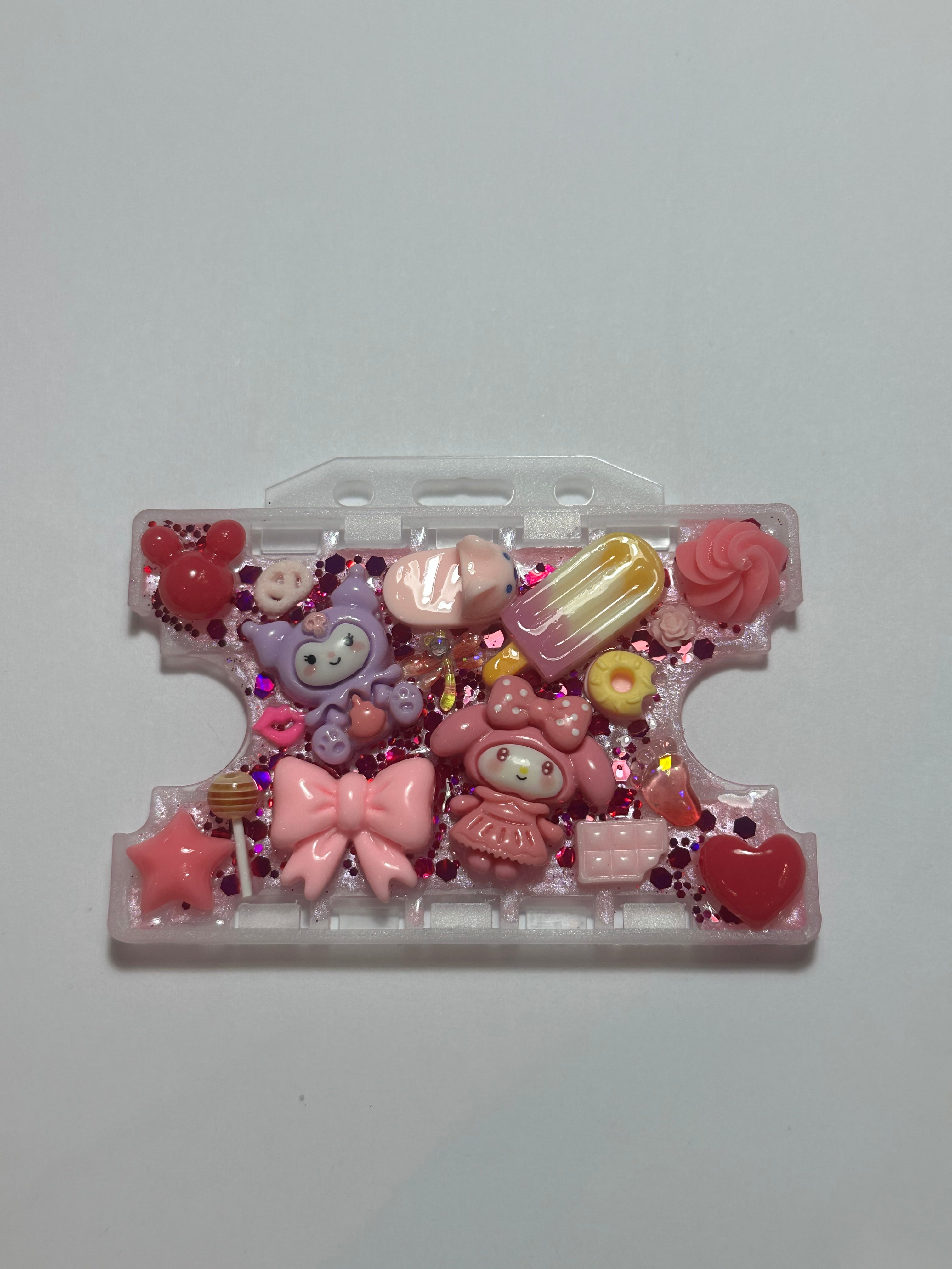 Handmade Resin Charm Lanyard Card Holder