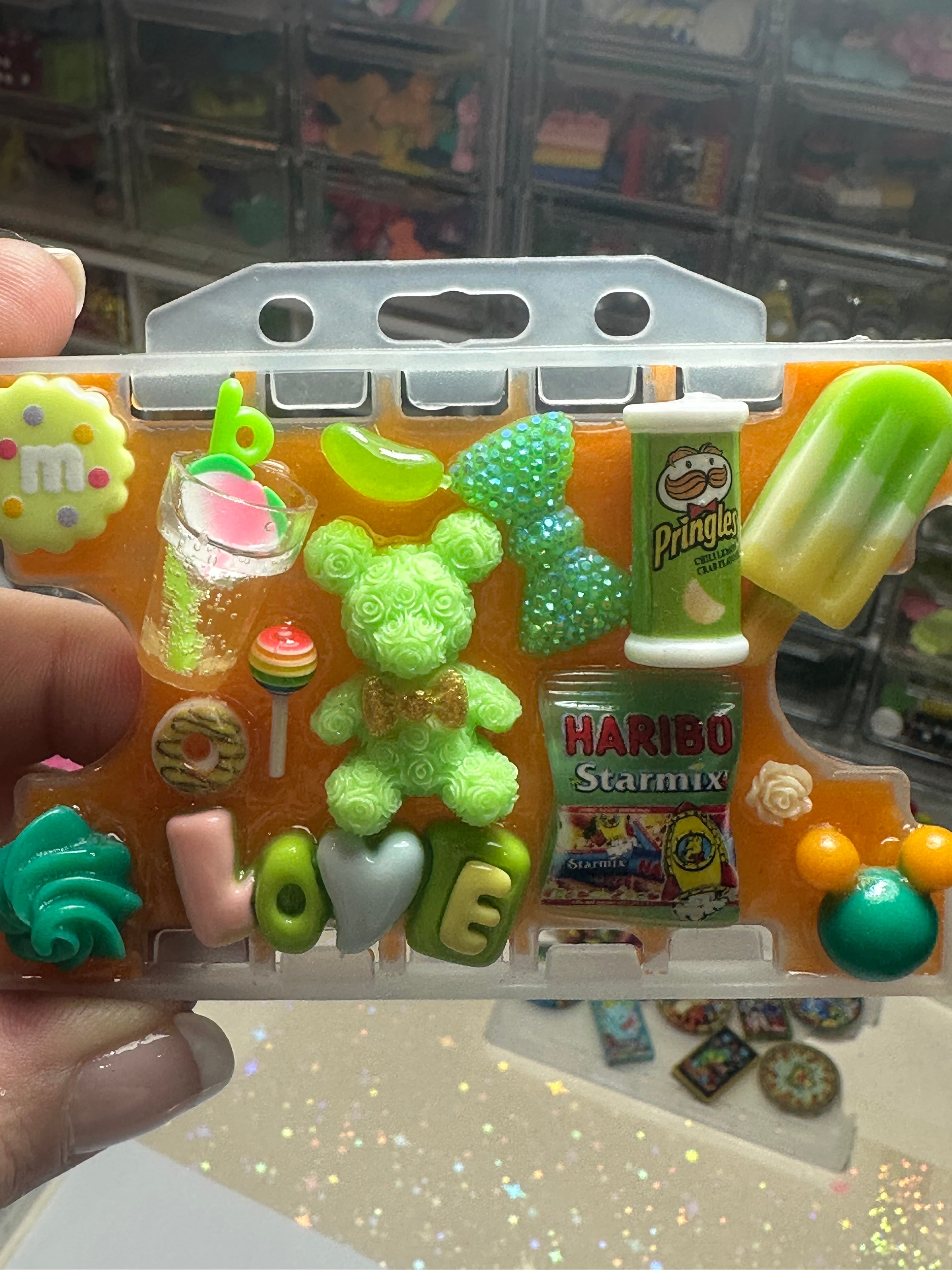 Handmade Resin Charm Lanyard Card Holder