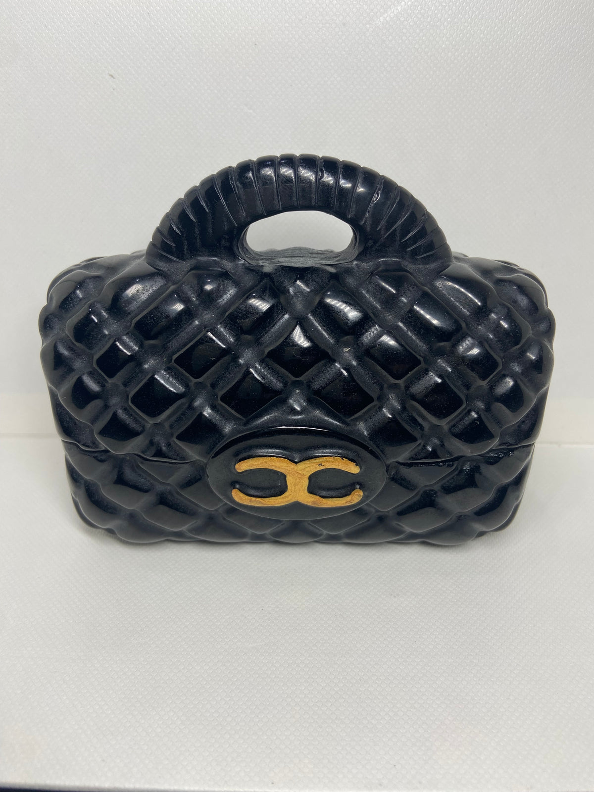 Obsidian HandBag Carving Large