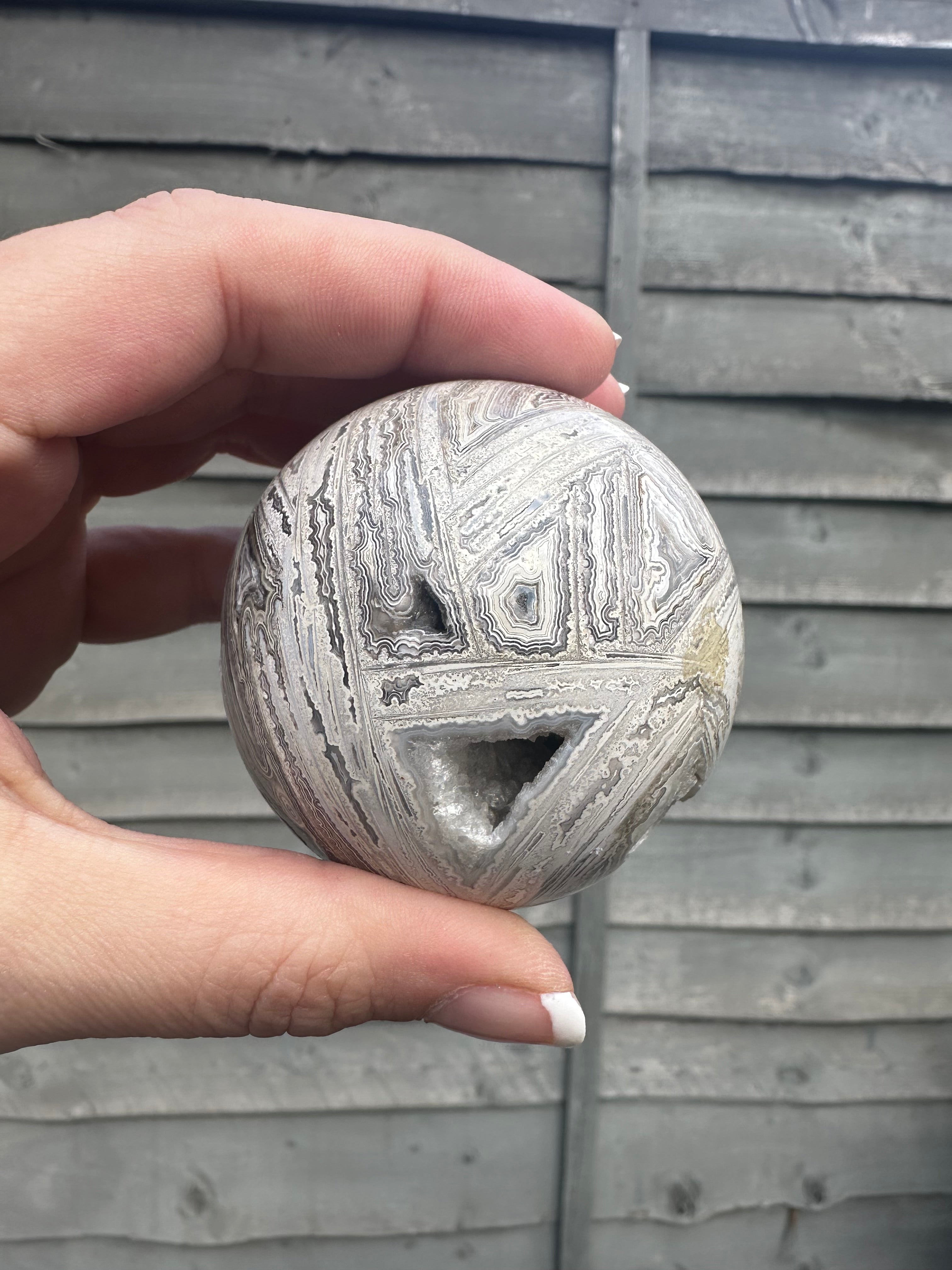 Mexican Crazy Lace Agate Sphere