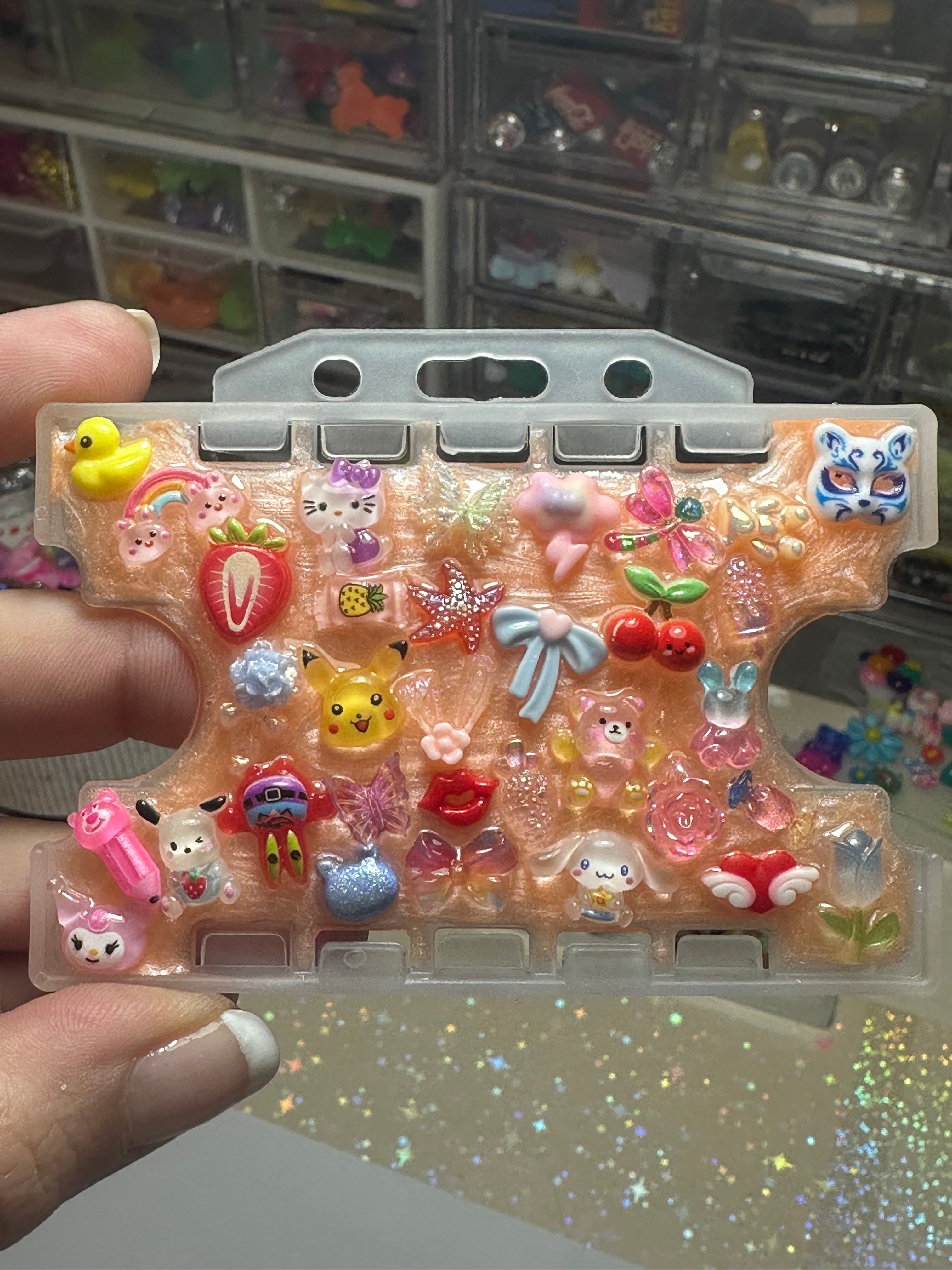 Handmade Resin Charm Lanyard Card Holder