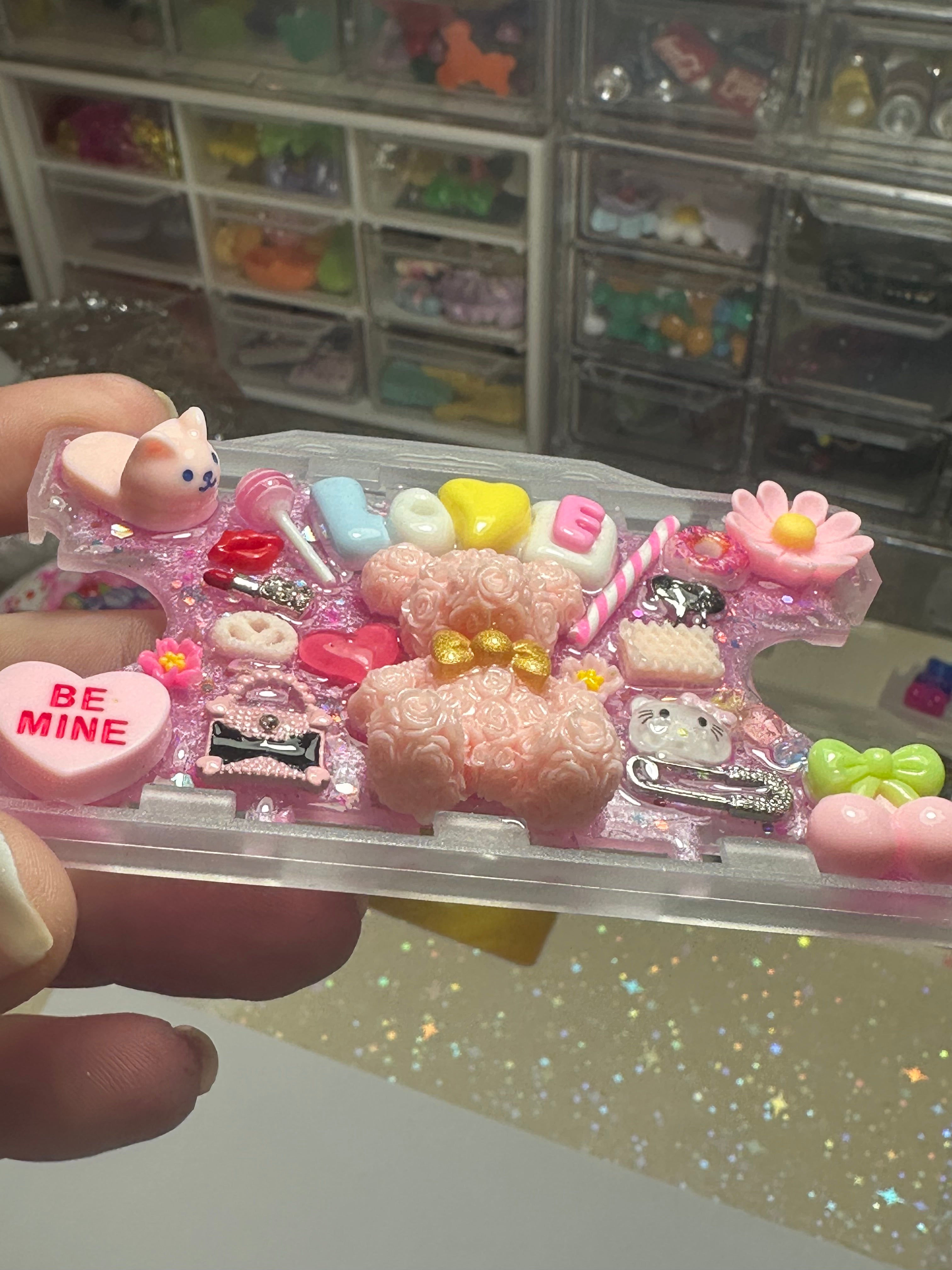 Handmade Resin Charm Lanyard Card Holder