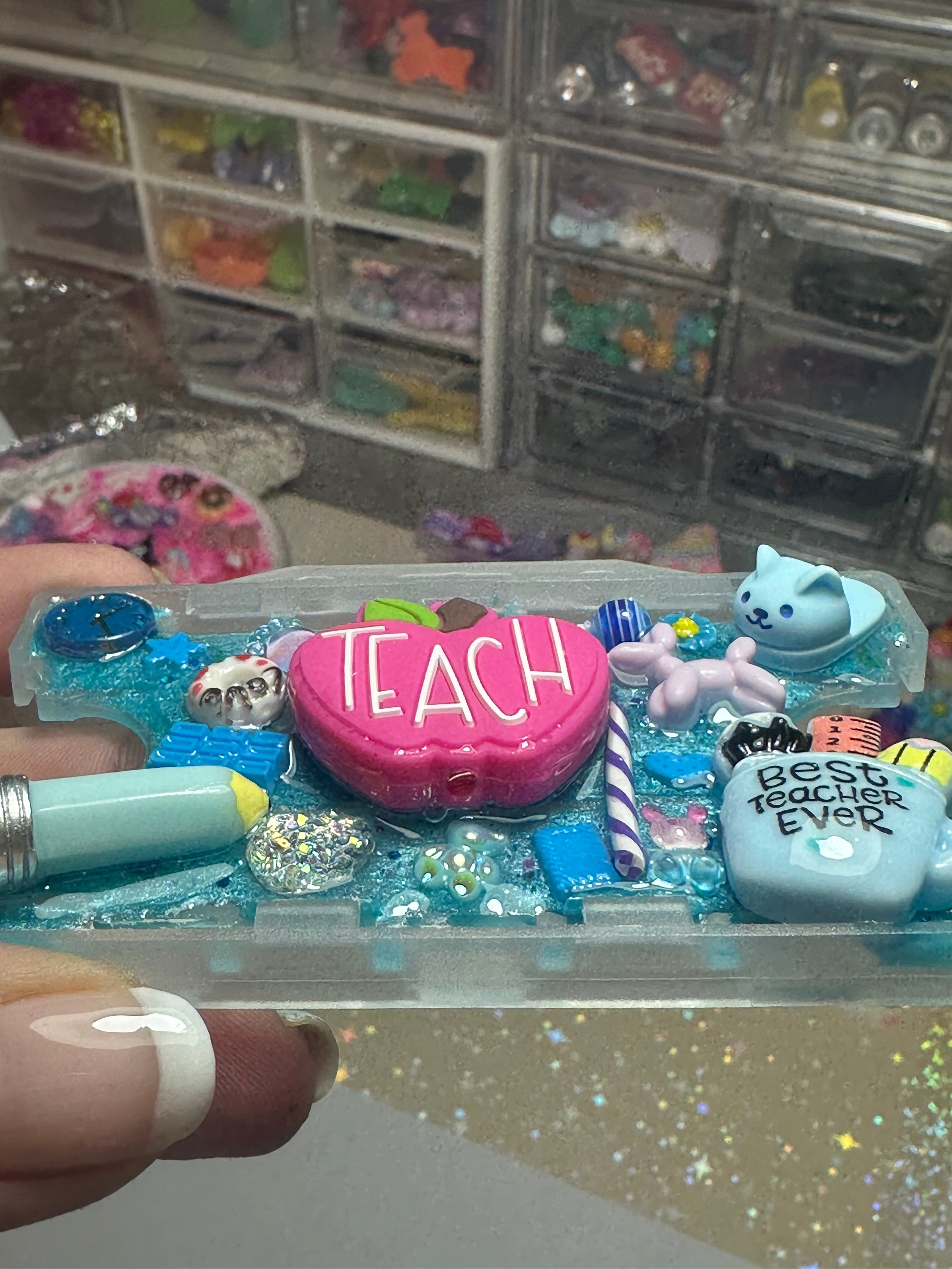 Handmade Resin Charm Lanyard Card Holder