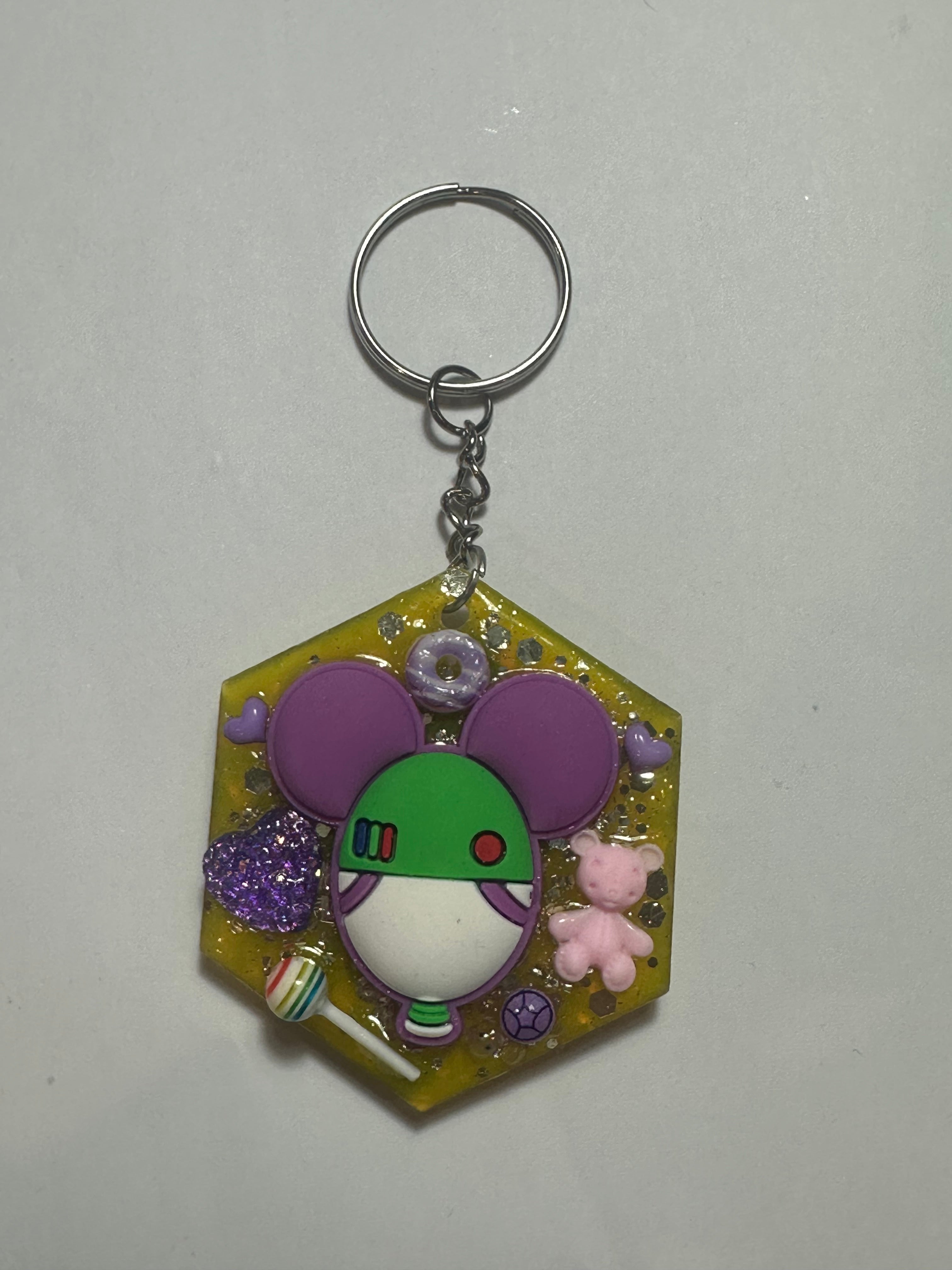 (Copy) Double-Sided Handmade Resin Keyrings – Cute & Collectible!