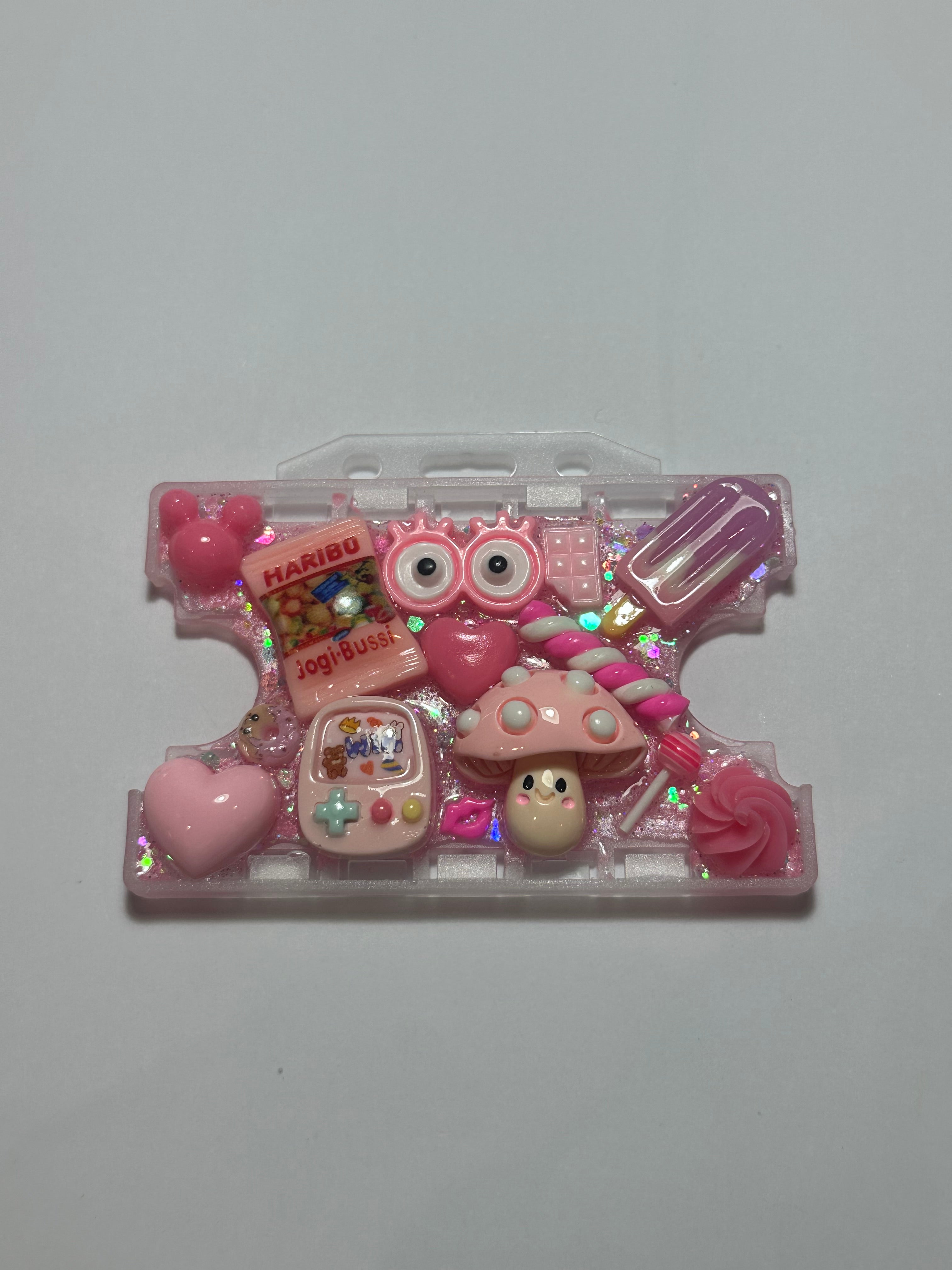 Handmade Resin Charm Lanyard Card Holder