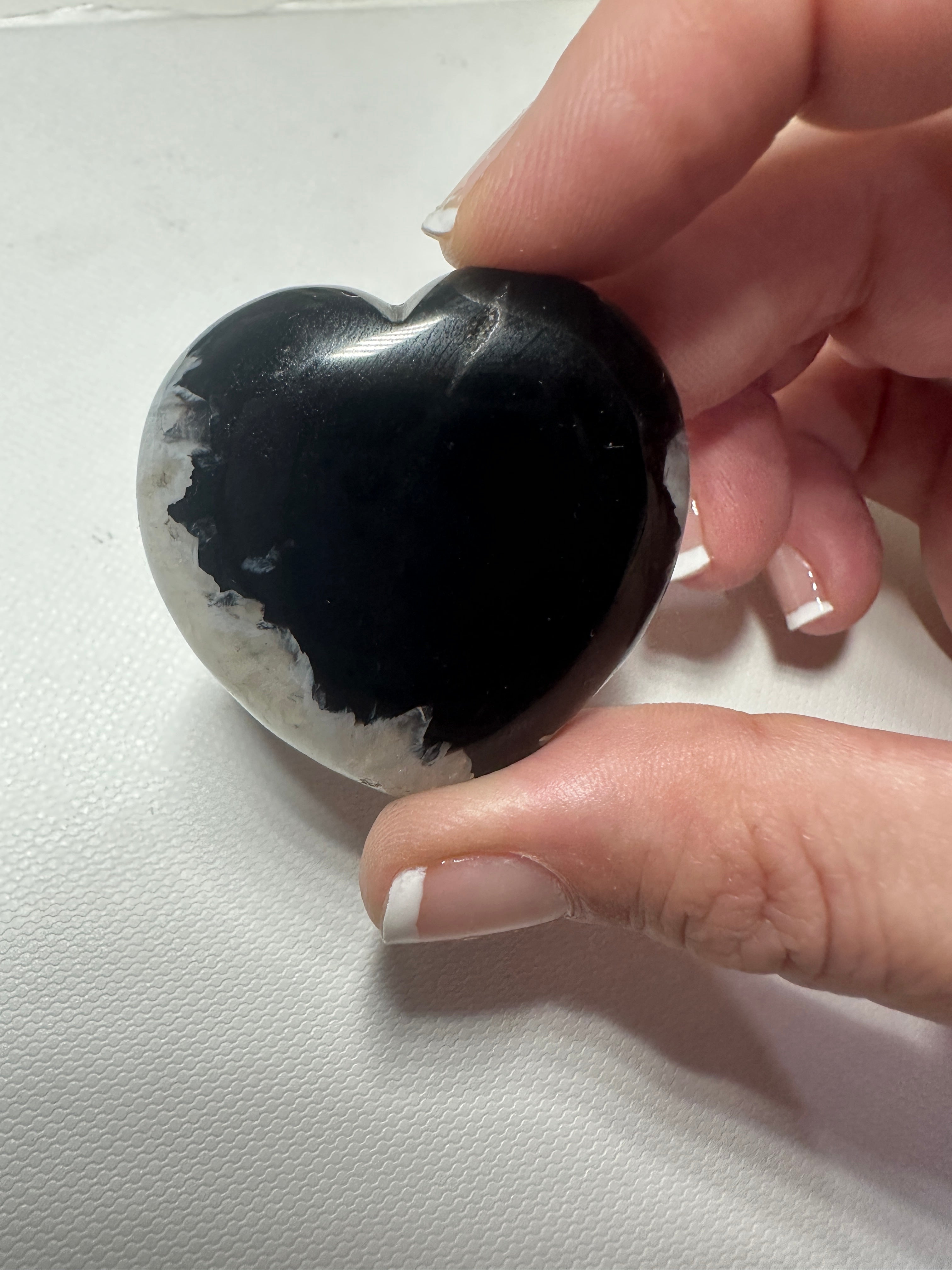 Black Agate Heart 9
