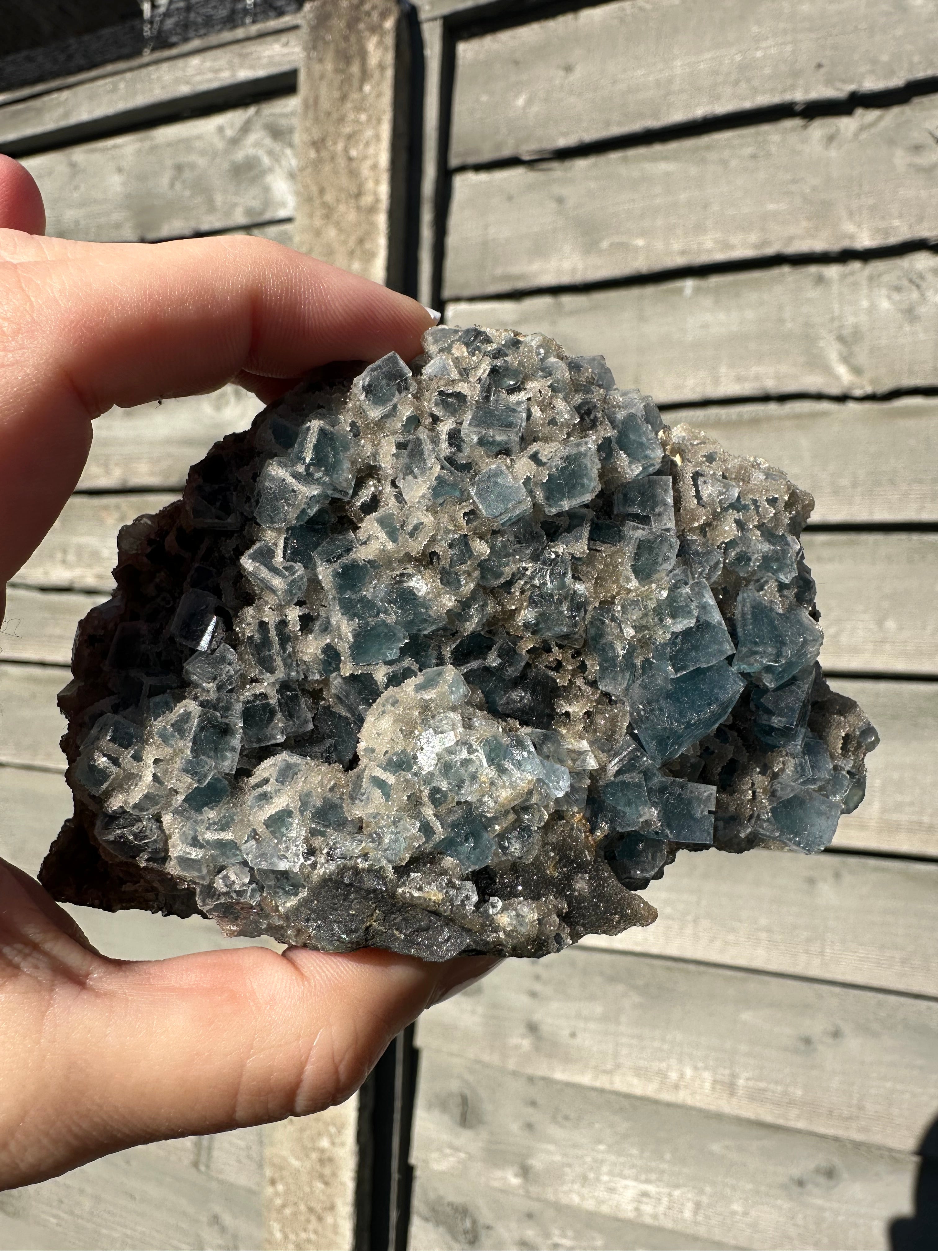 Cubic Sugar Fluorite Specimen