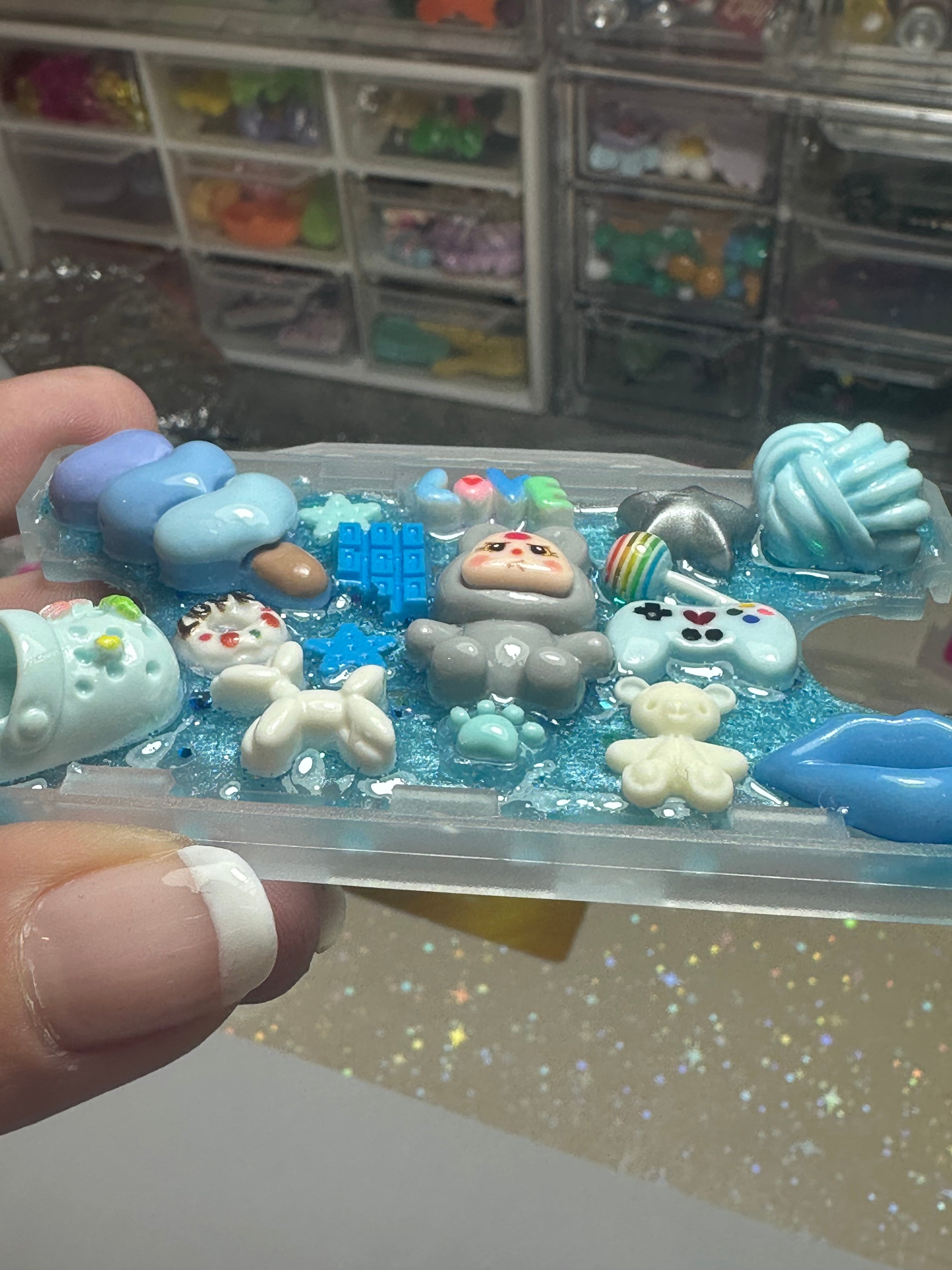 Handmade Resin Charm Lanyard Card Holder