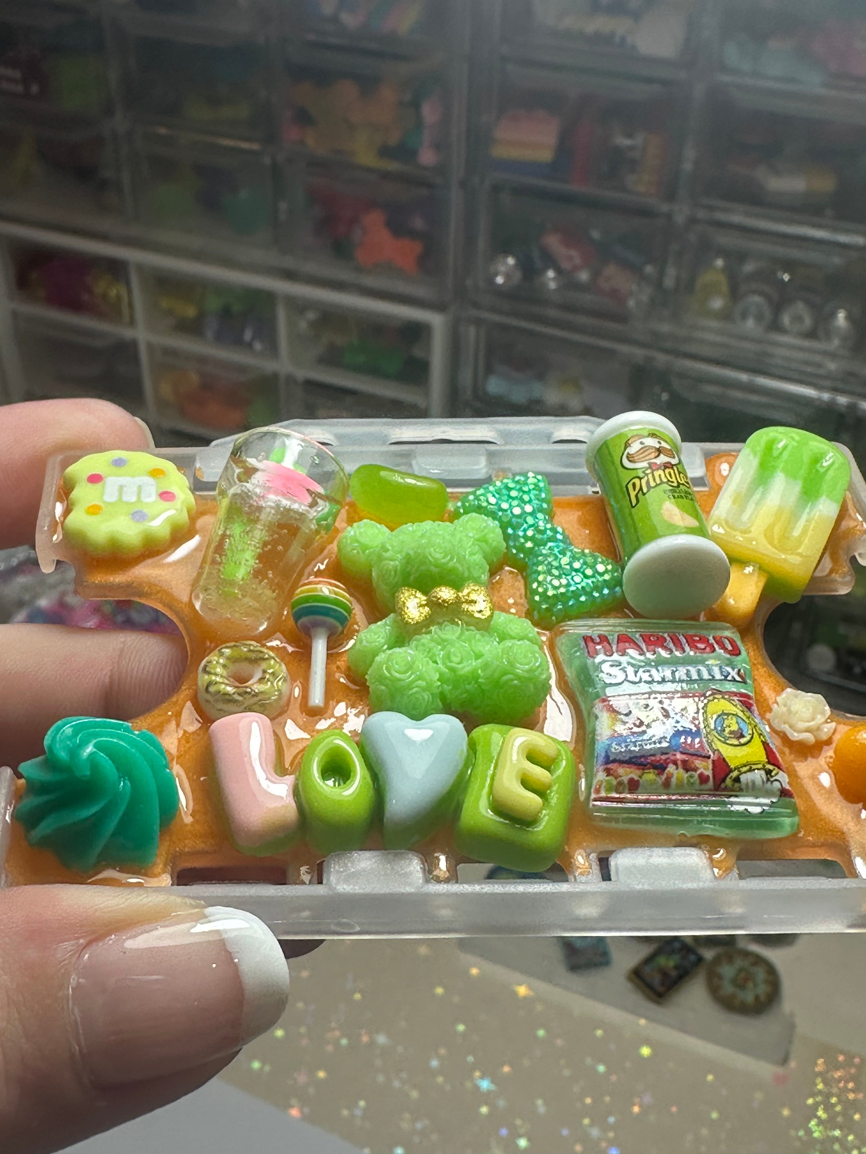 Handmade Resin Charm Lanyard Card Holder