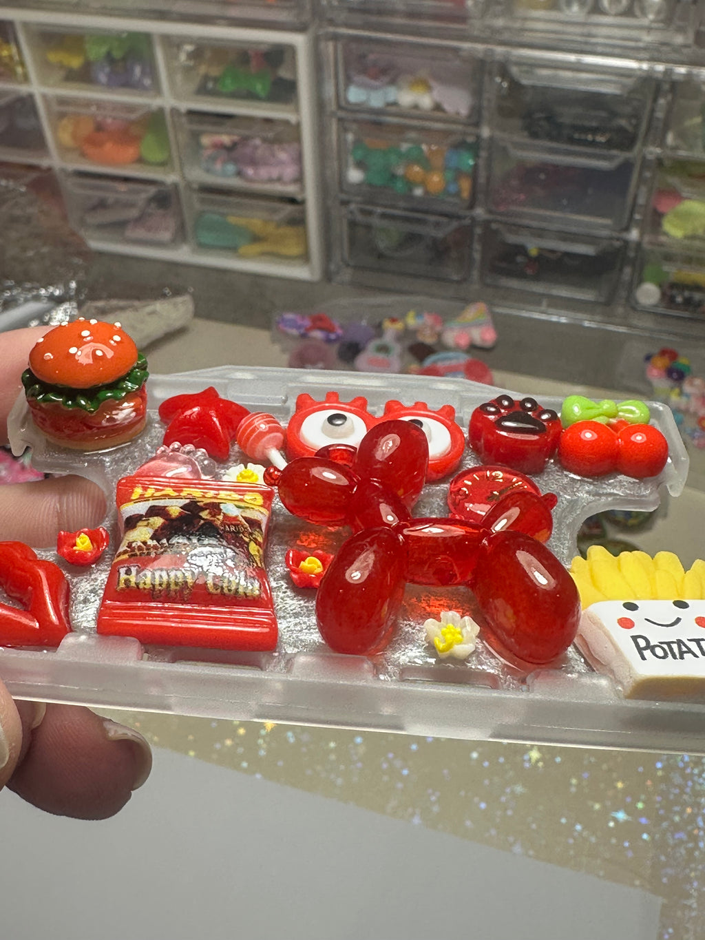 Handmade Resin Charm Lanyard Card Holder