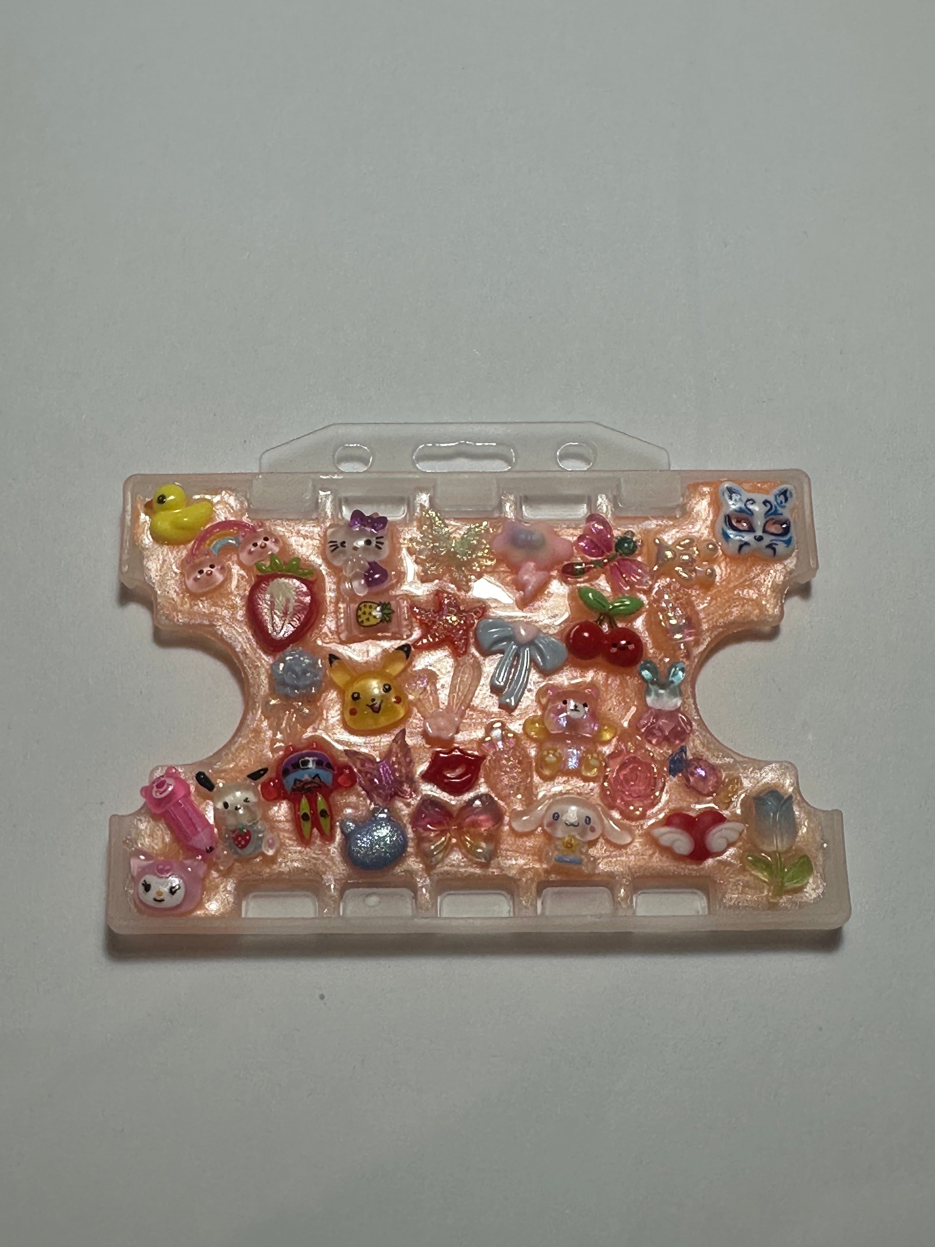 Handmade Resin Charm Lanyard Card Holder