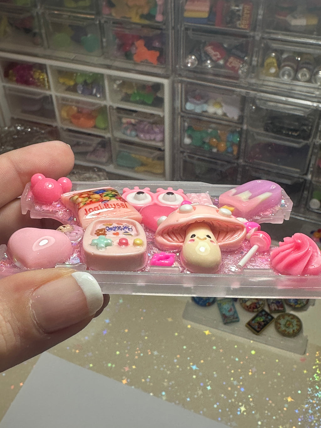 Handmade Resin Charm Lanyard Card Holder