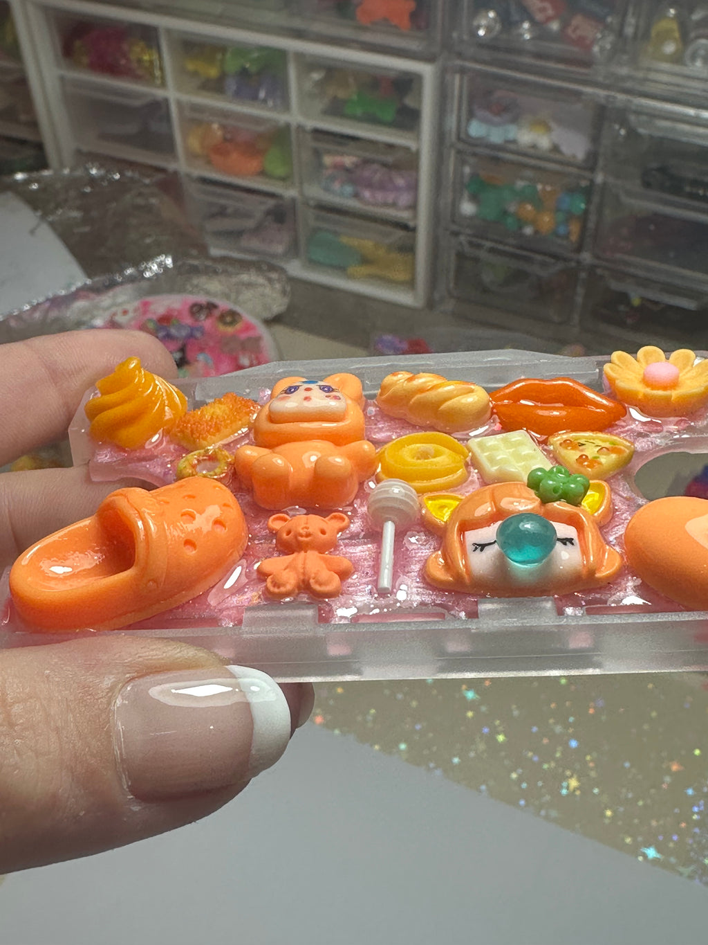 Handmade Resin Charm Lanyard Card Holder