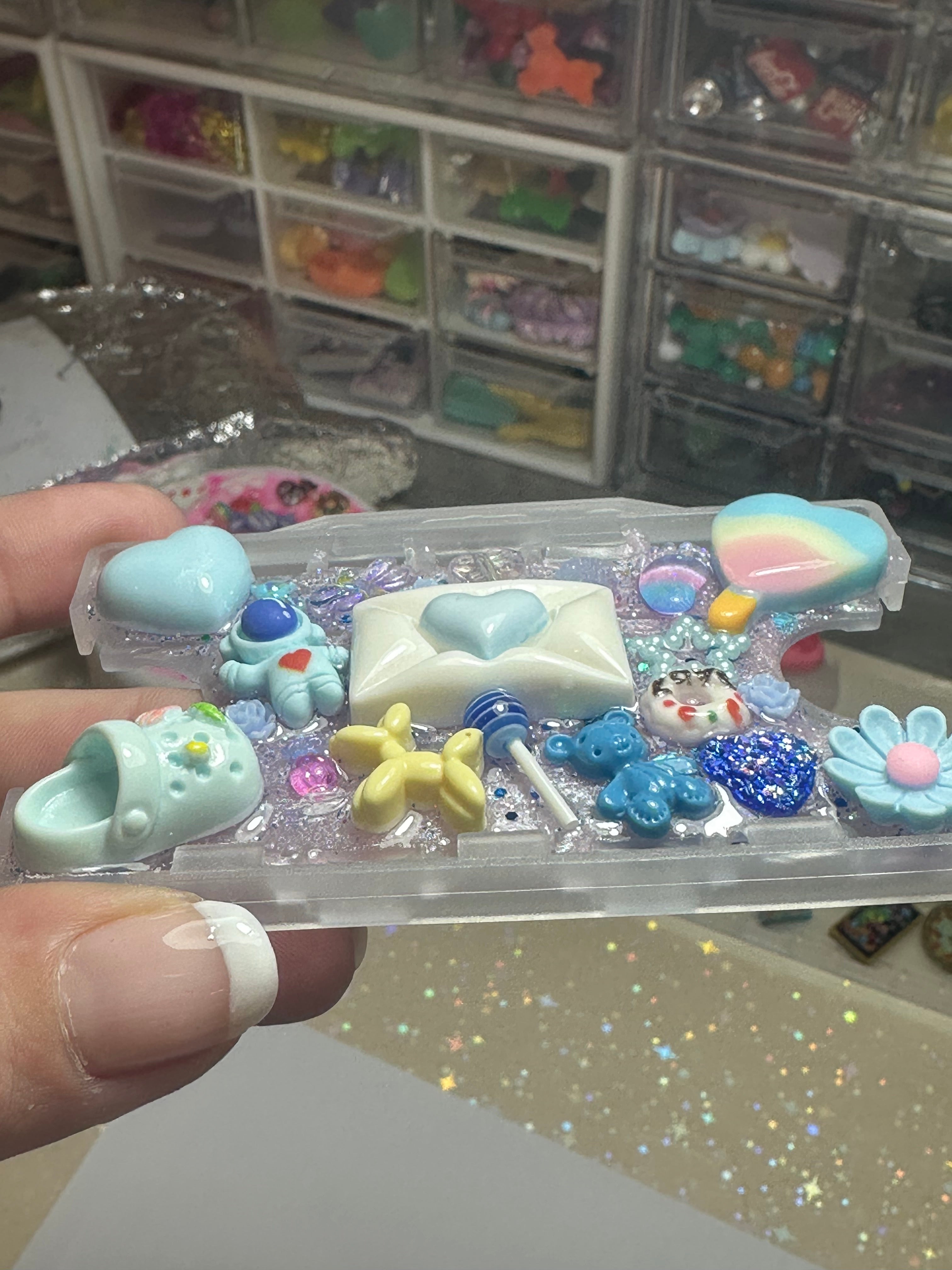 Handmade Resin Charm Lanyard Card Holder