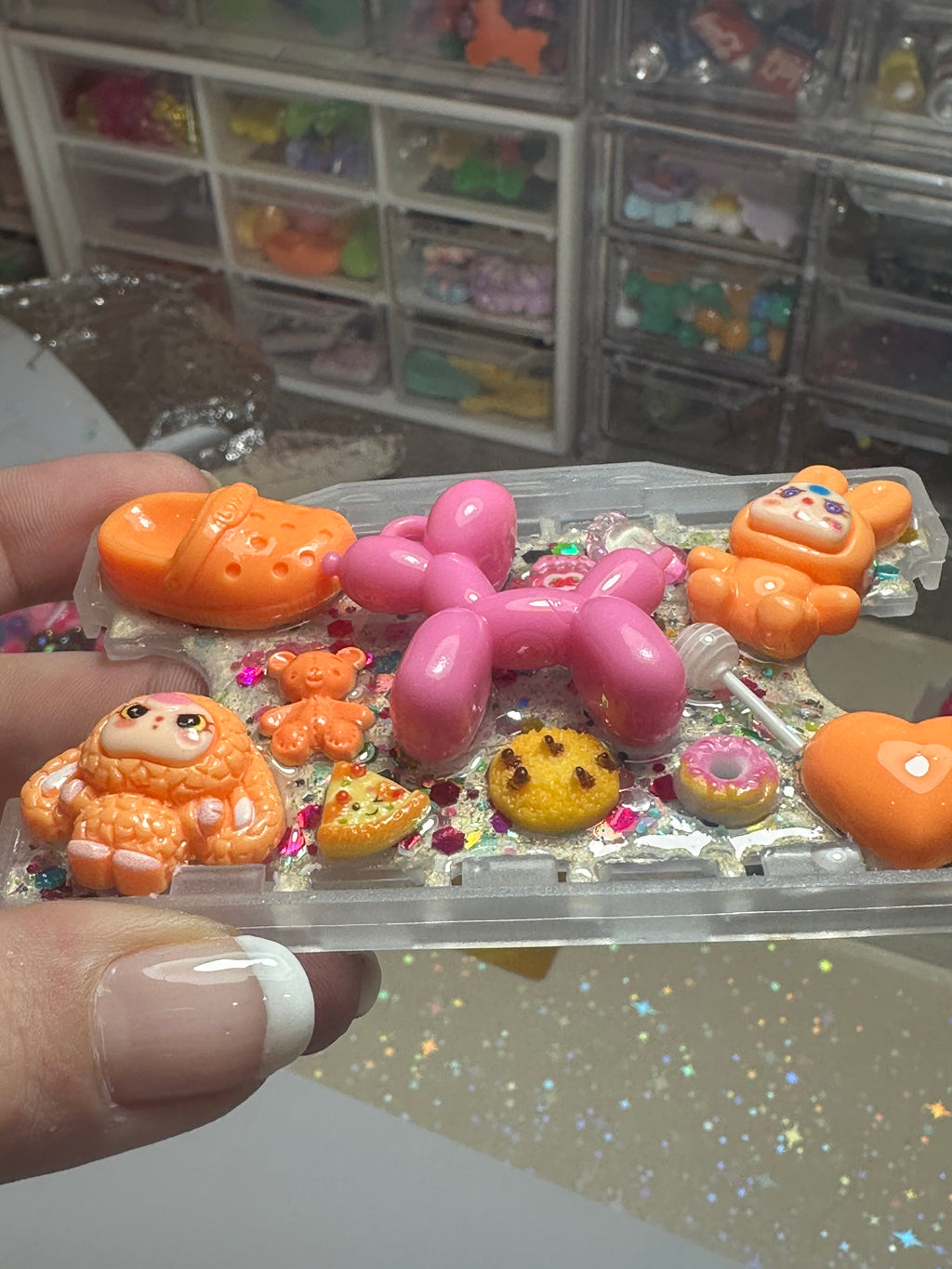 Handmade Resin Charm Lanyard Card Holder