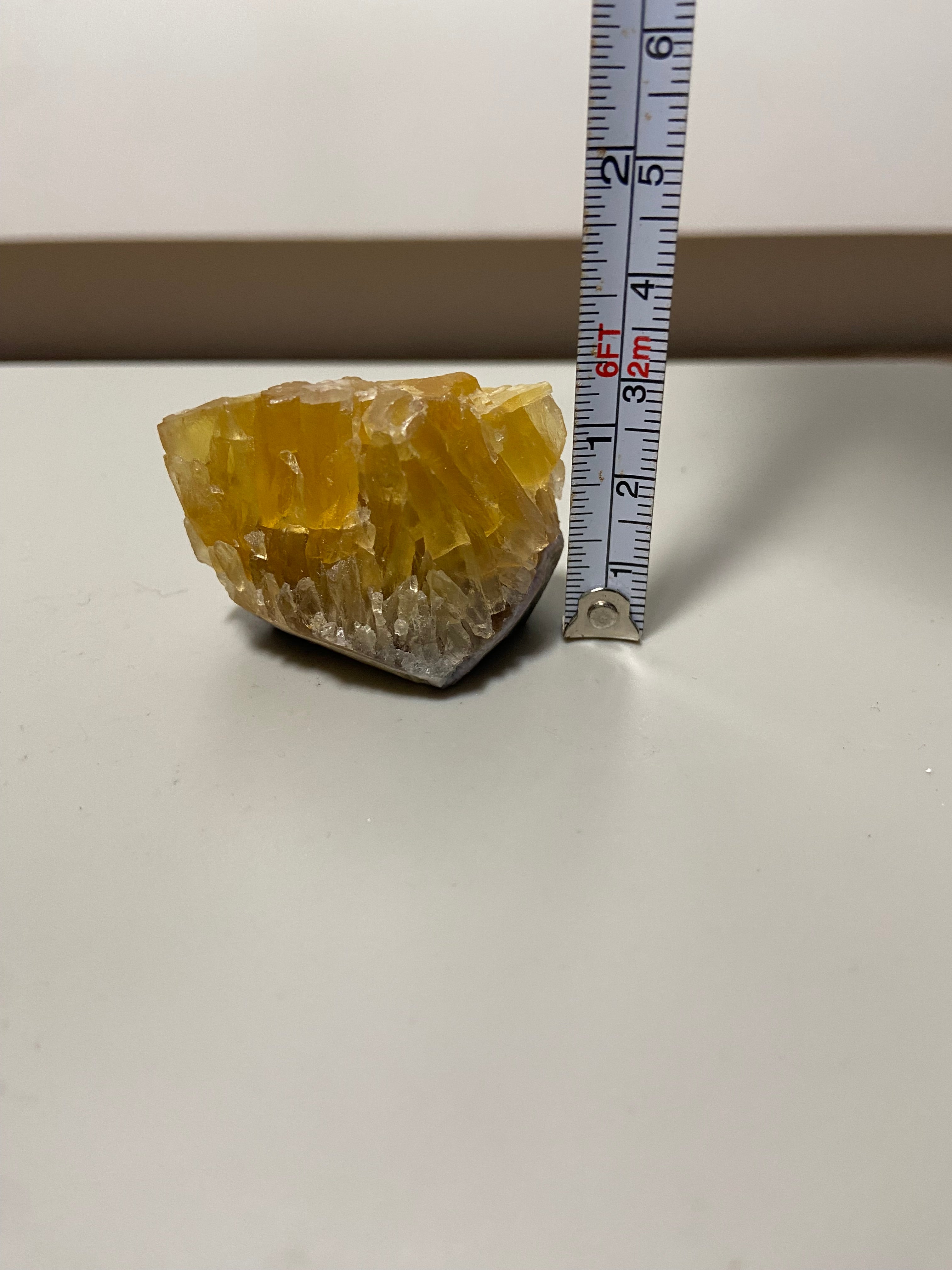 Raw Yellow Fluorite 1  (RARE)