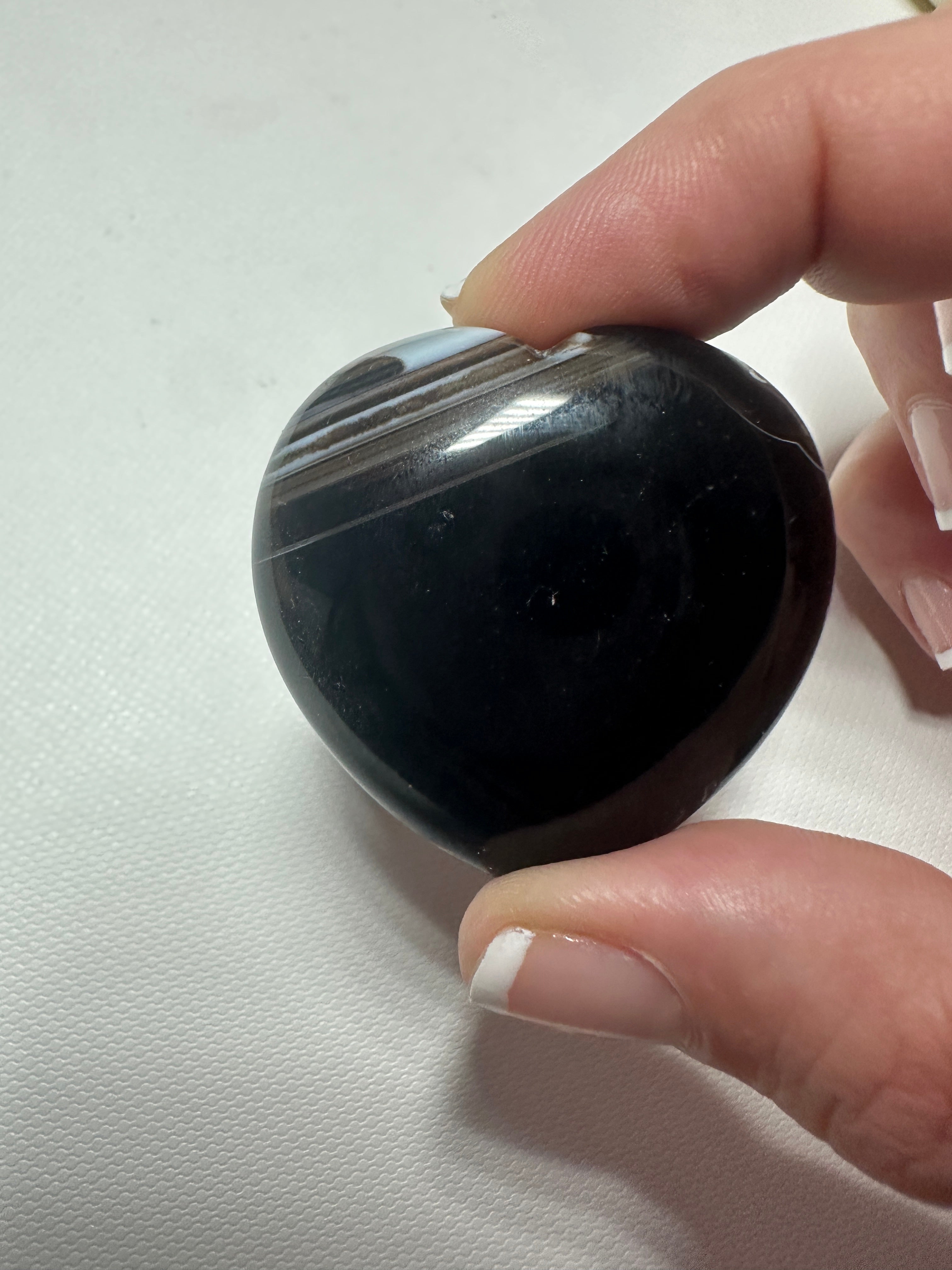 Black Agate Heart 6