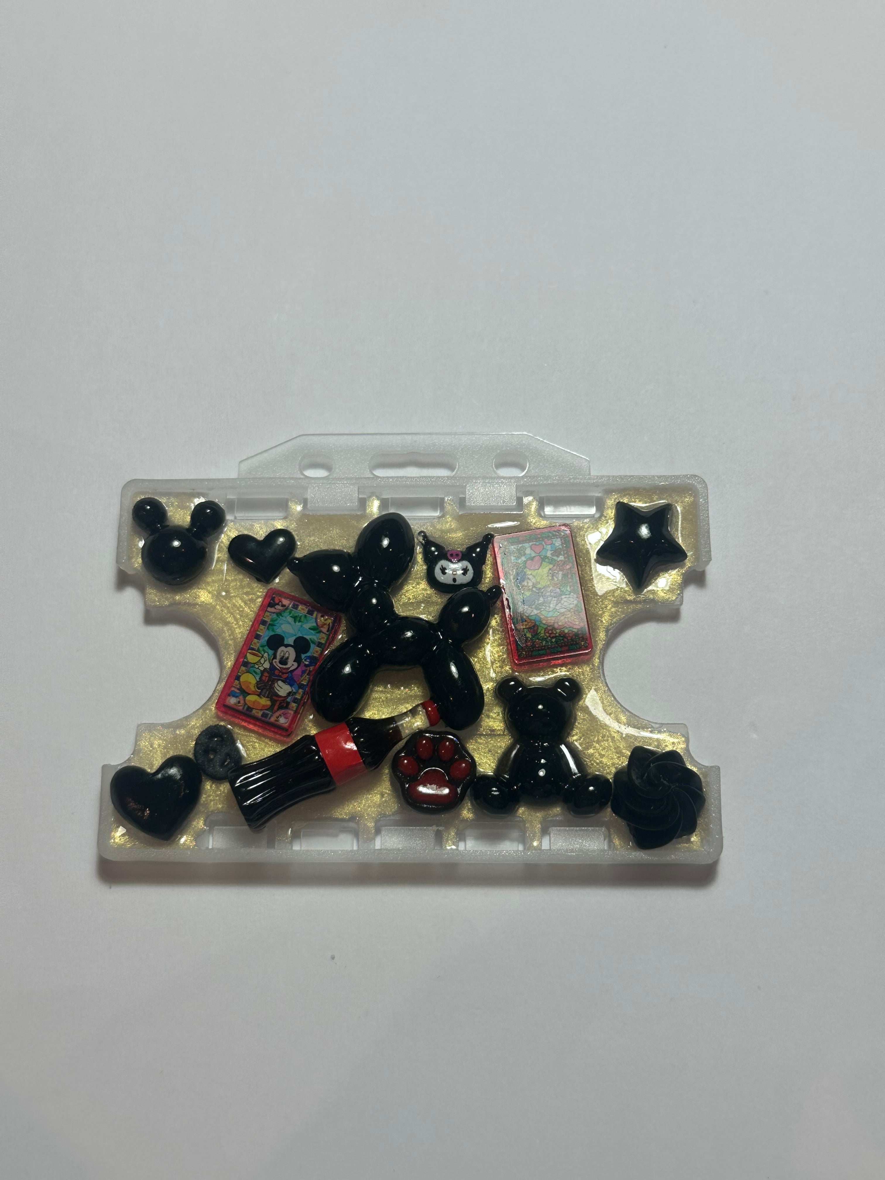 Handmade Resin Charm Lanyard Card Holder