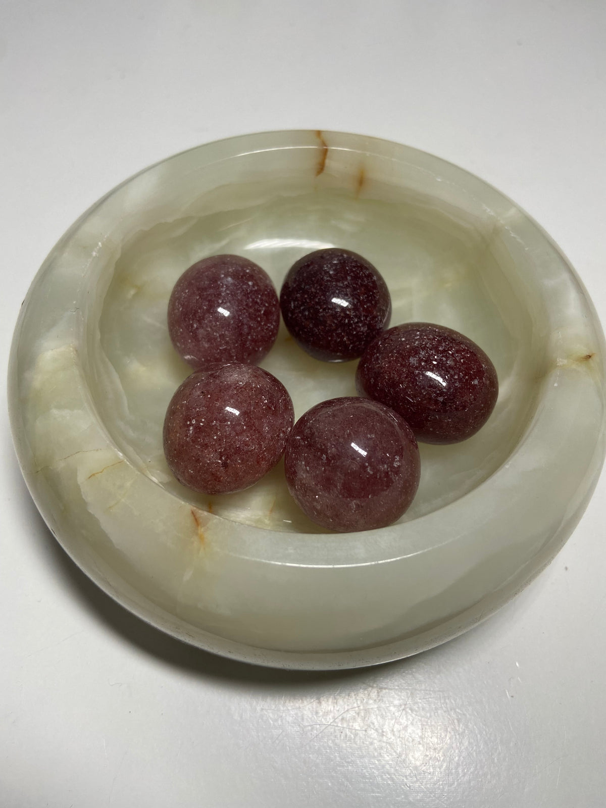 Strawberry Quartz Tumbles