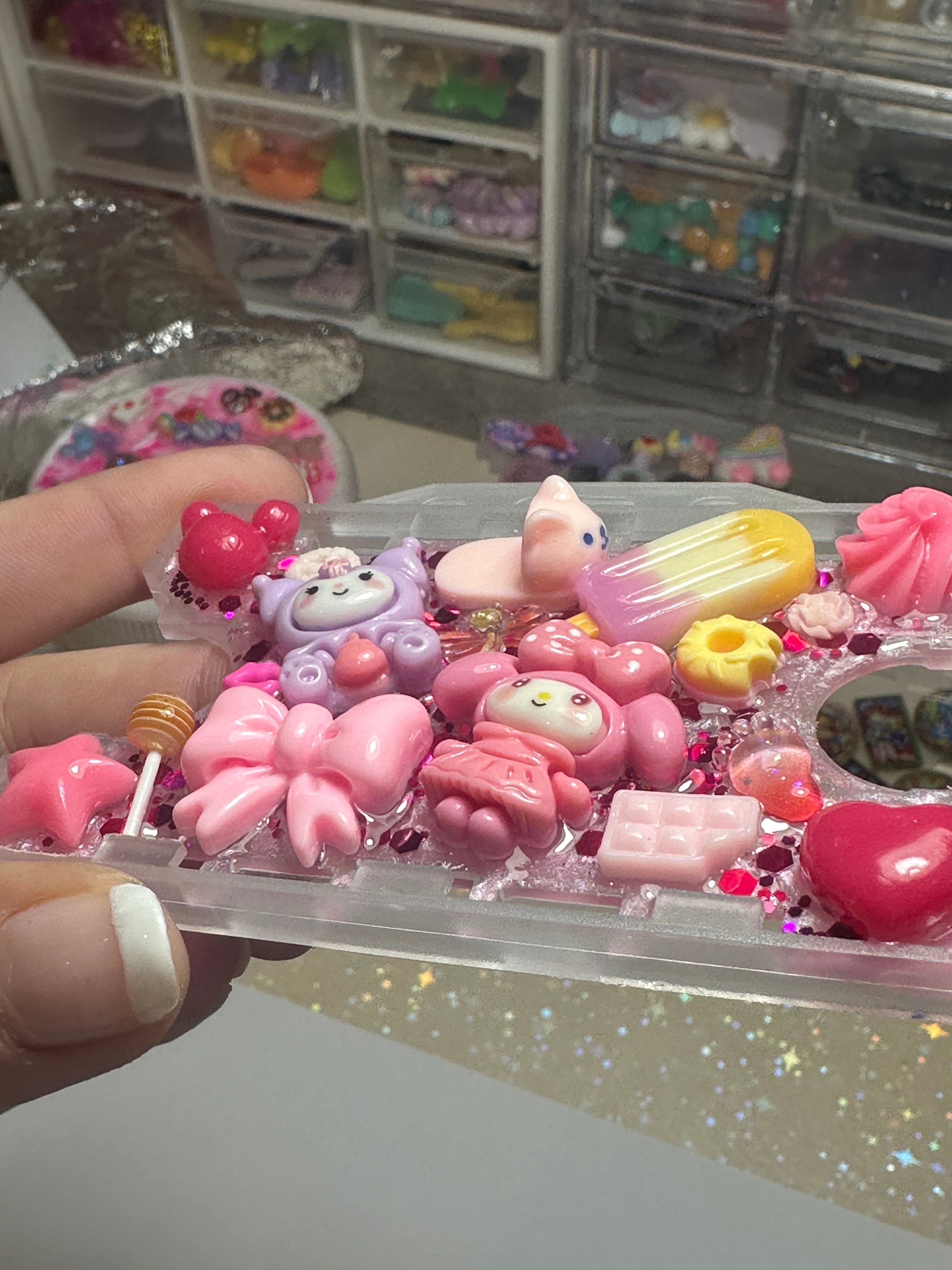 Handmade Resin Charm Lanyard Card Holder