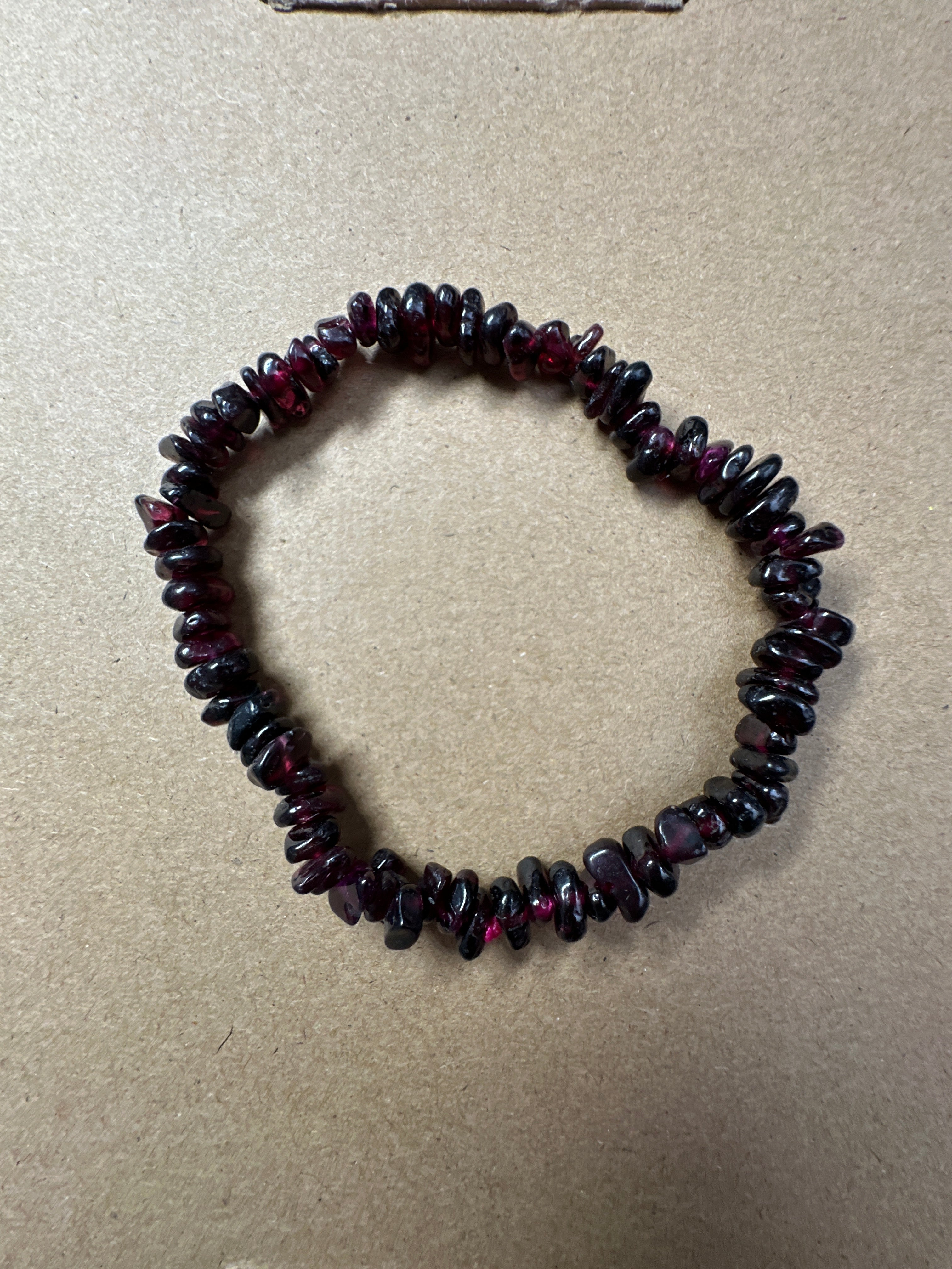 Garnet Chip Bracelet