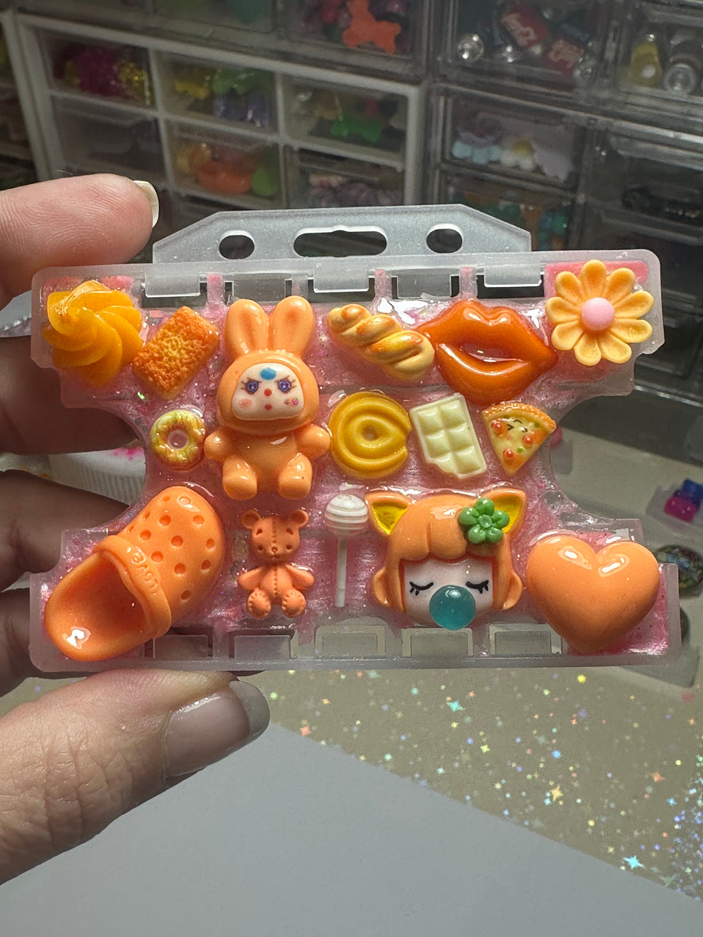 Handmade Resin Charm Lanyard Card Holder