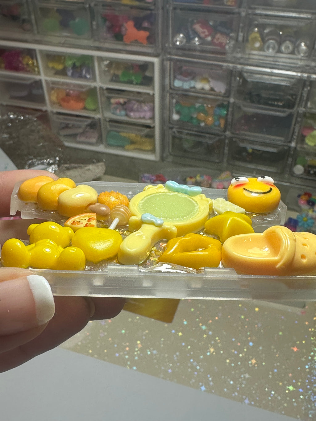 Handmade Resin Charm Lanyard Card Holder