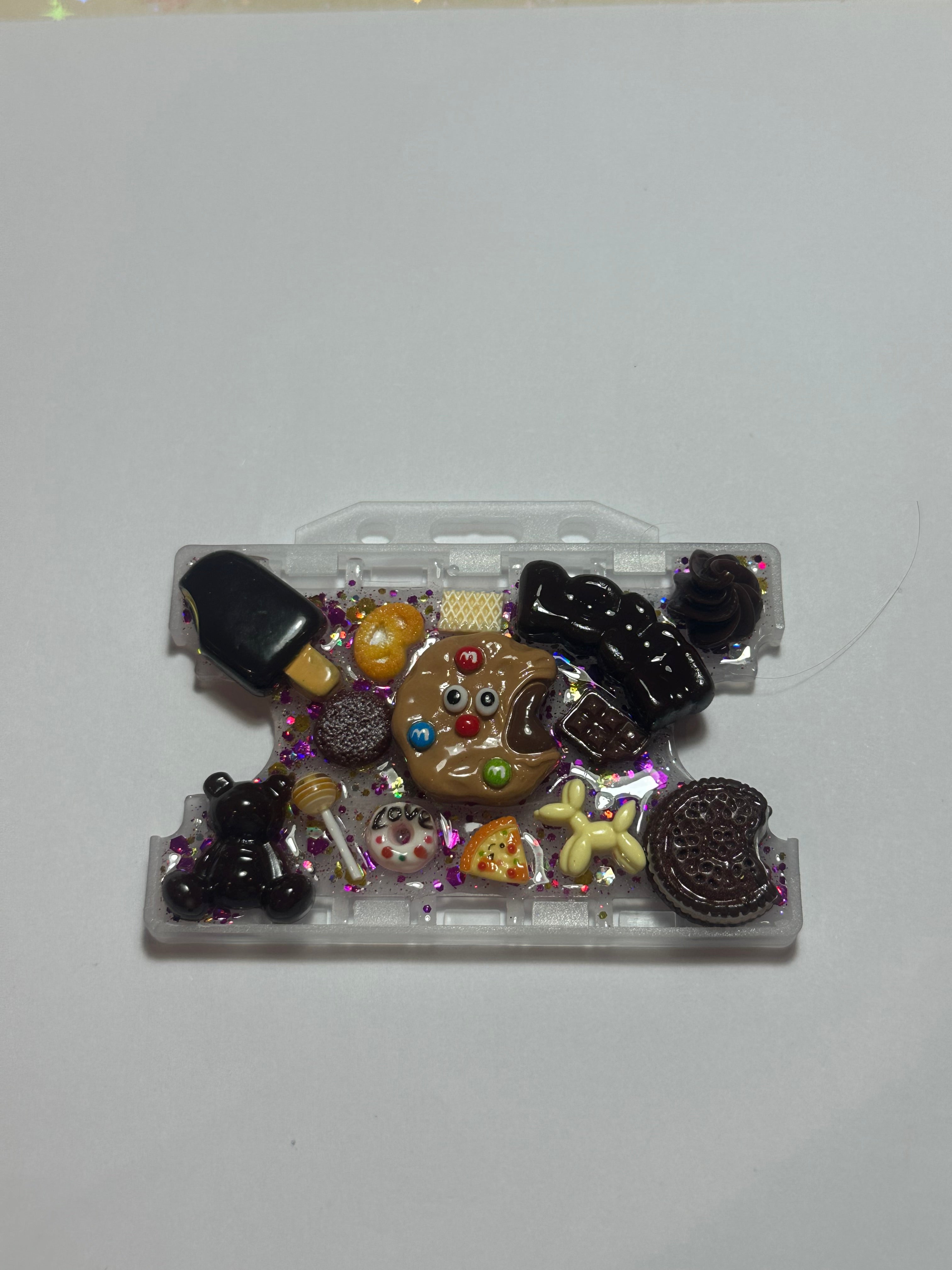 Handmade Resin Charm Lanyard Card Holder