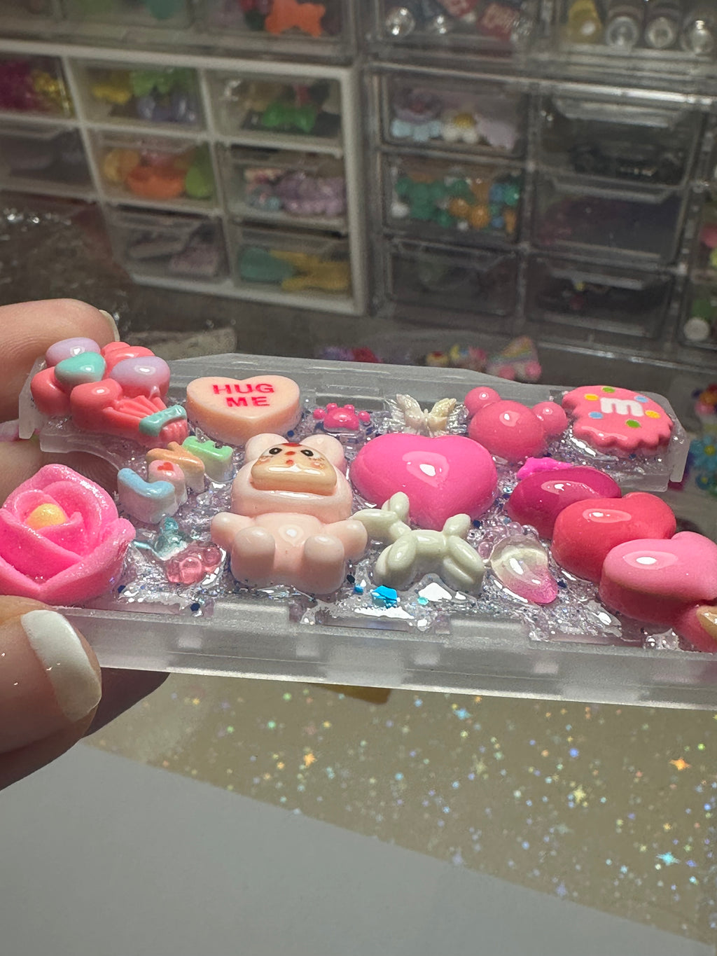 Handmade Resin Charm Lanyard Card Holder