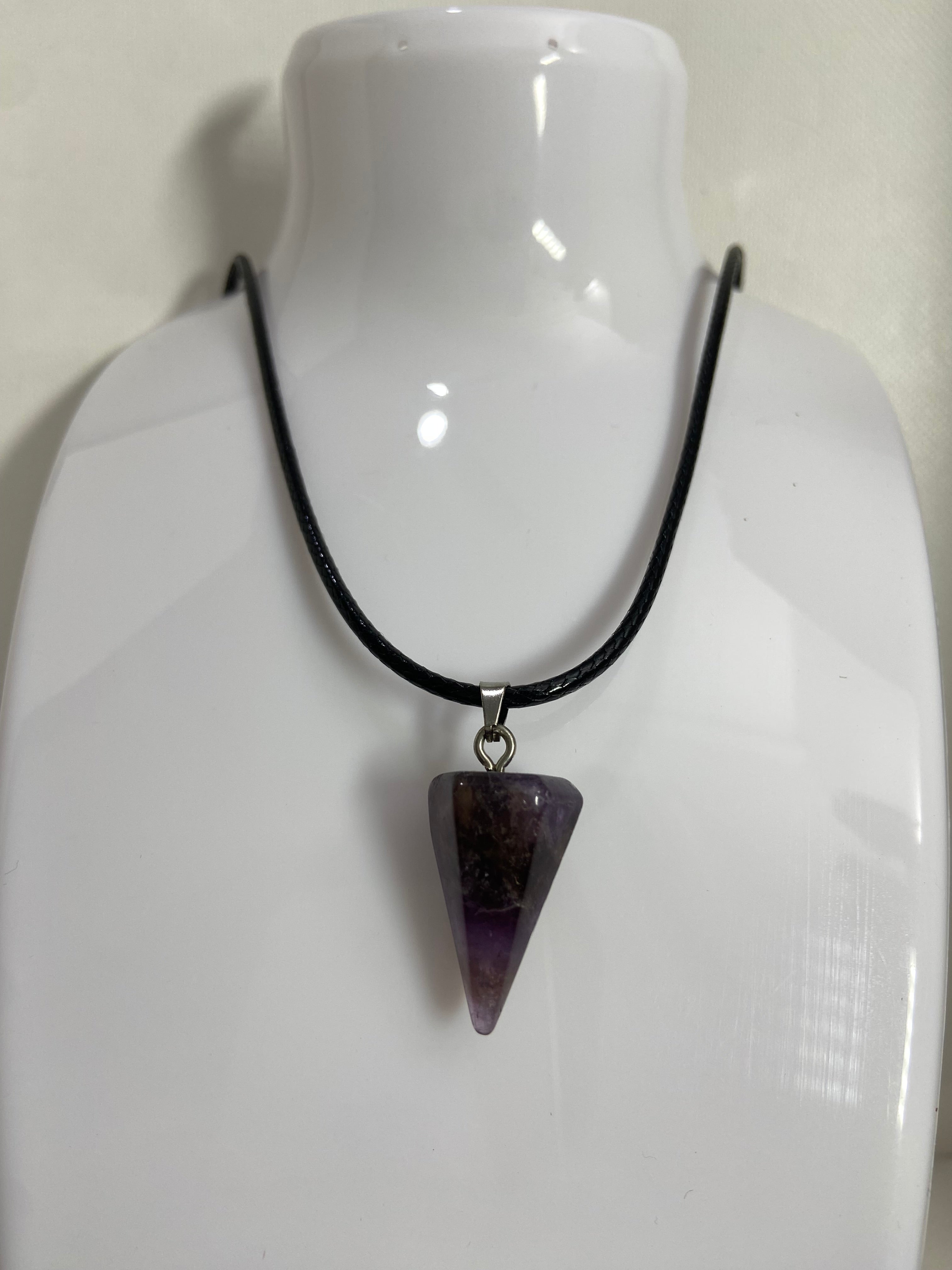 Amethyst Pendulum Necklace